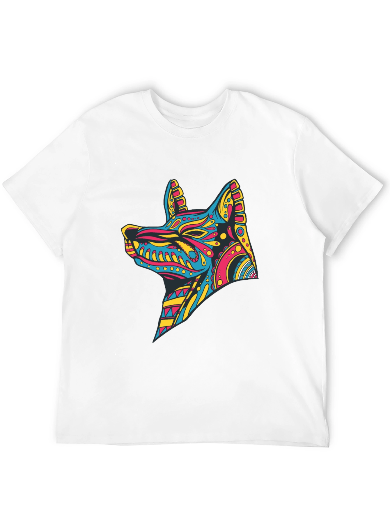 Abstract Anubis Graphic Black T-Shirt