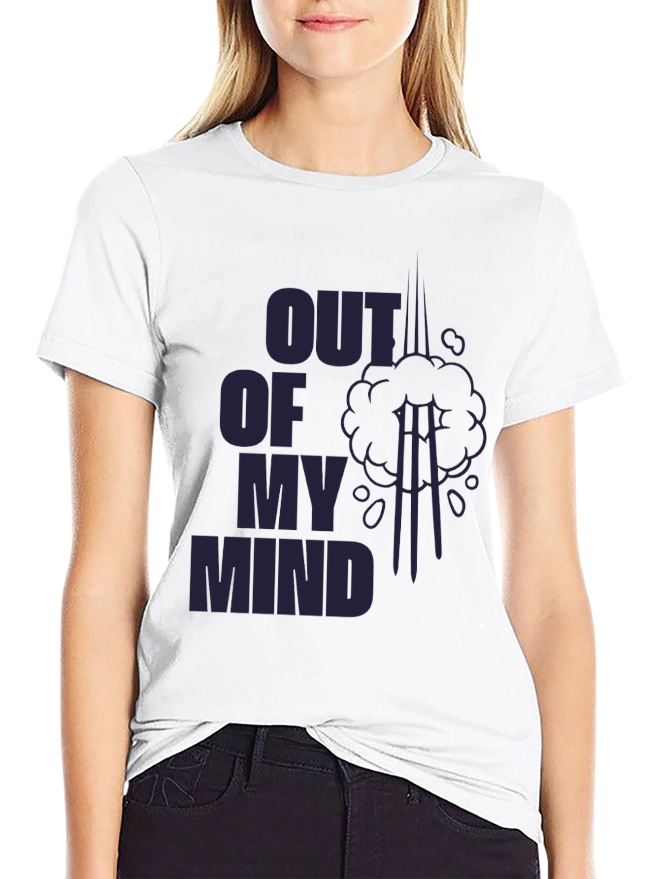 Out of My Mind Graphic T-Shirt - Black