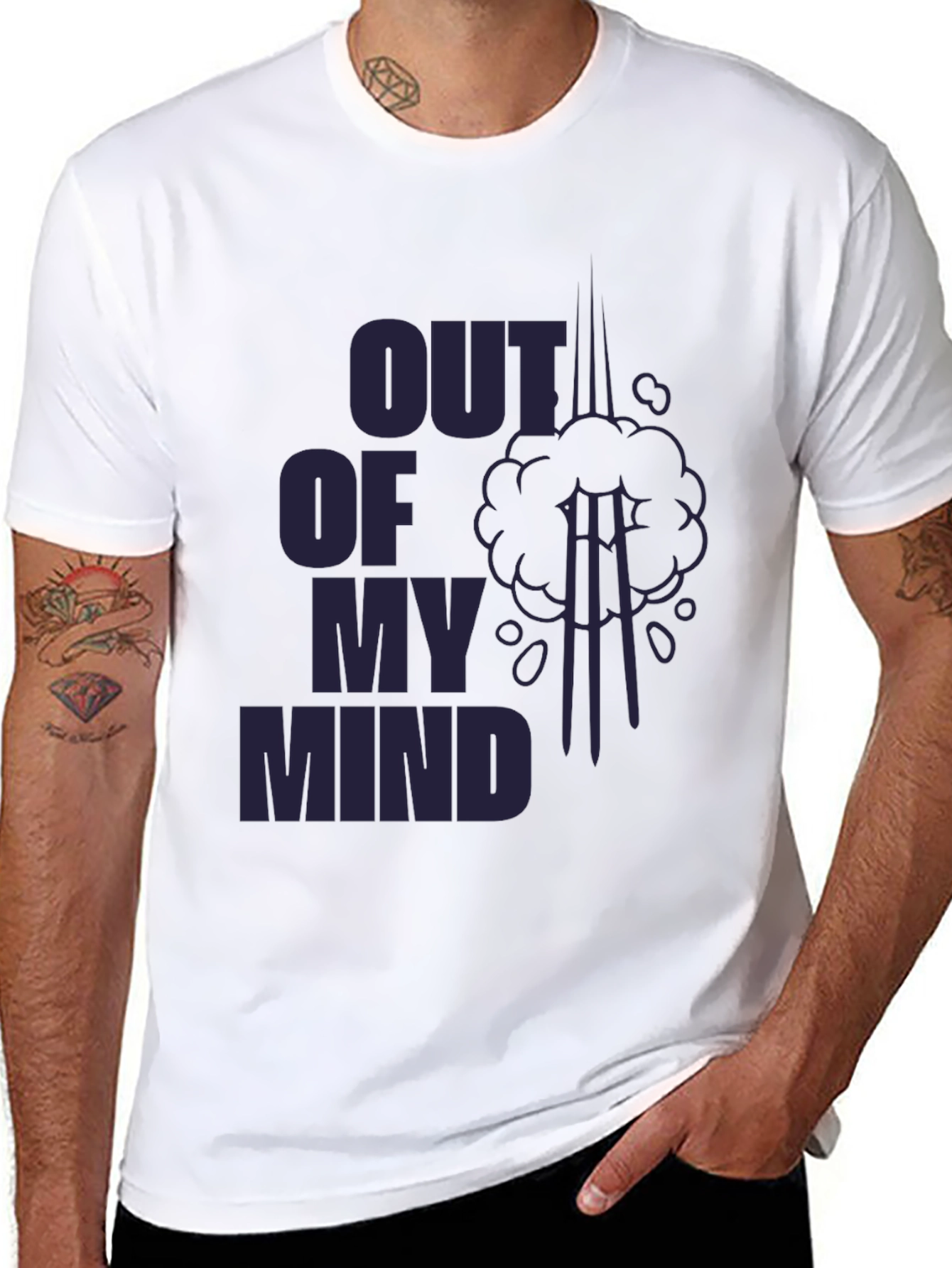 Out of My Mind Graphic T-Shirt - Black