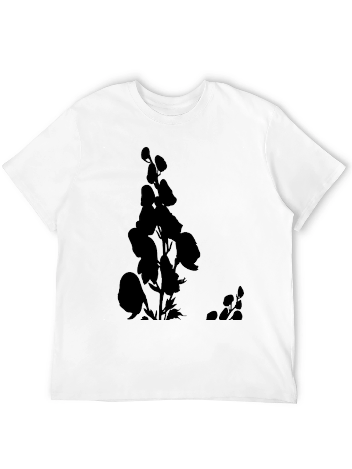 Botanical Silhouette Black T-Shirt