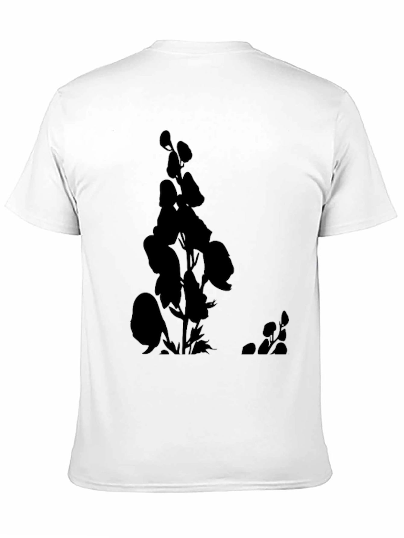 Botanical Silhouette Black T-Shirt