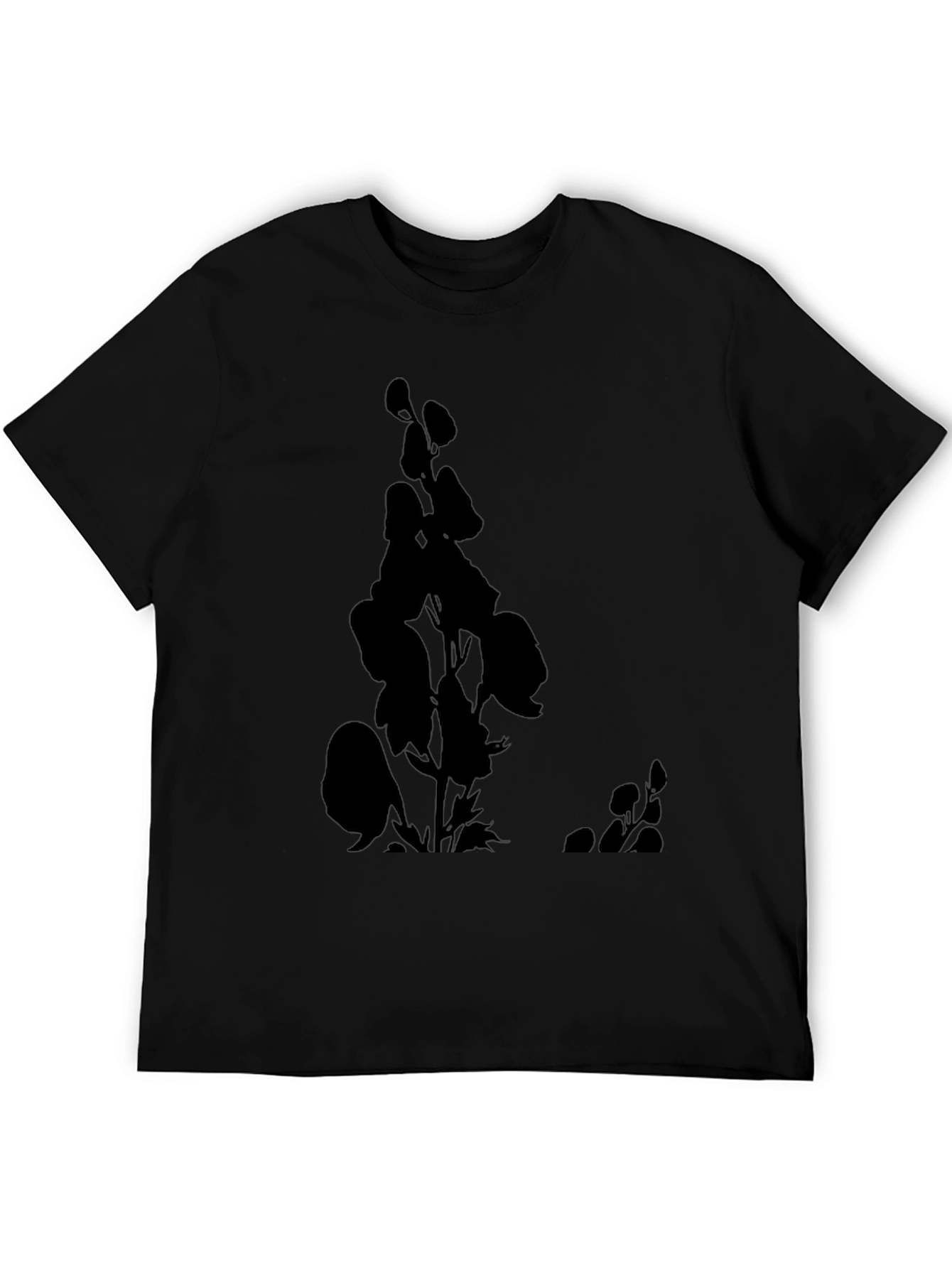 Botanical Silhouette Black T-Shirt