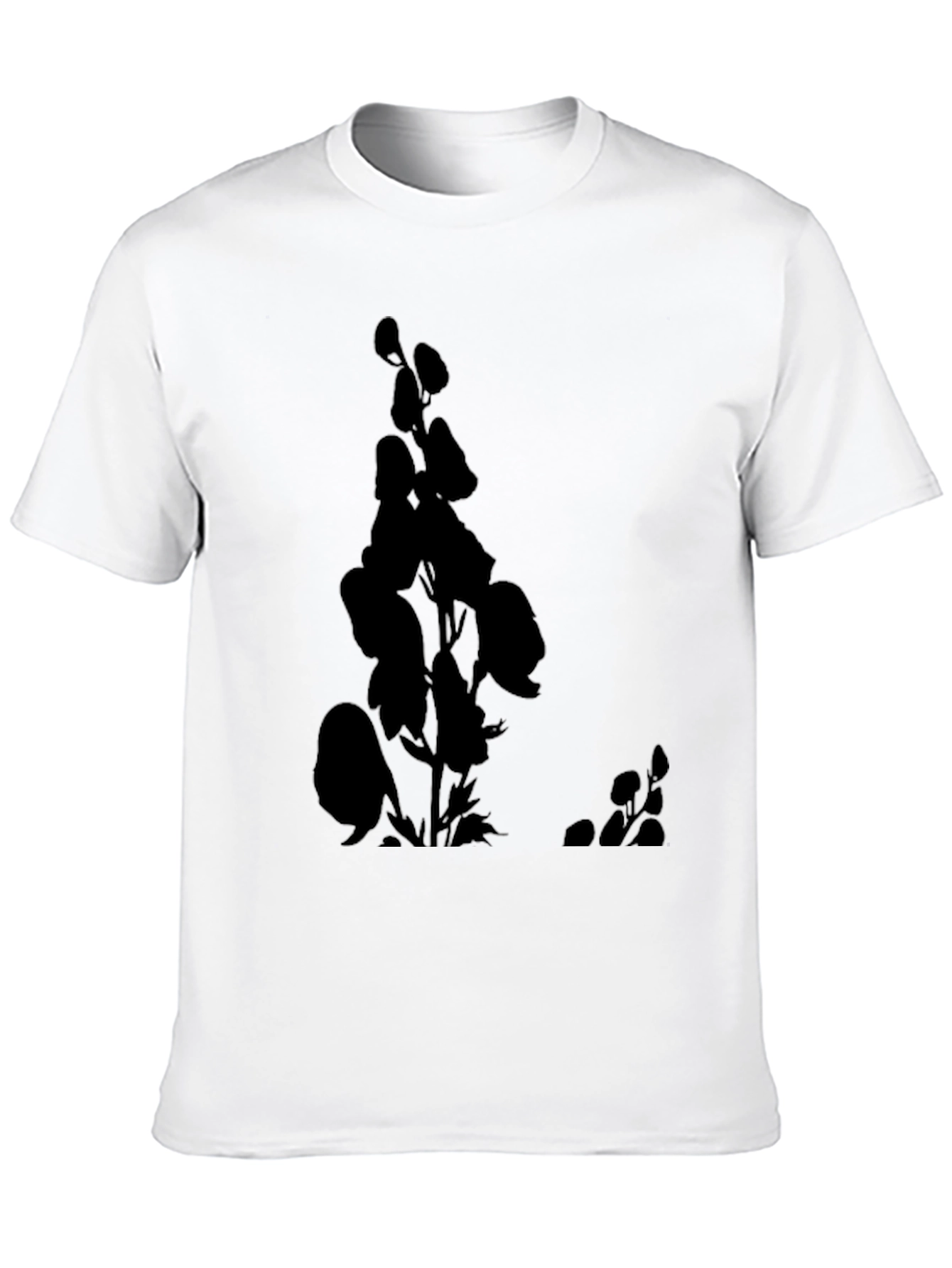 Botanical Silhouette Black T-Shirt