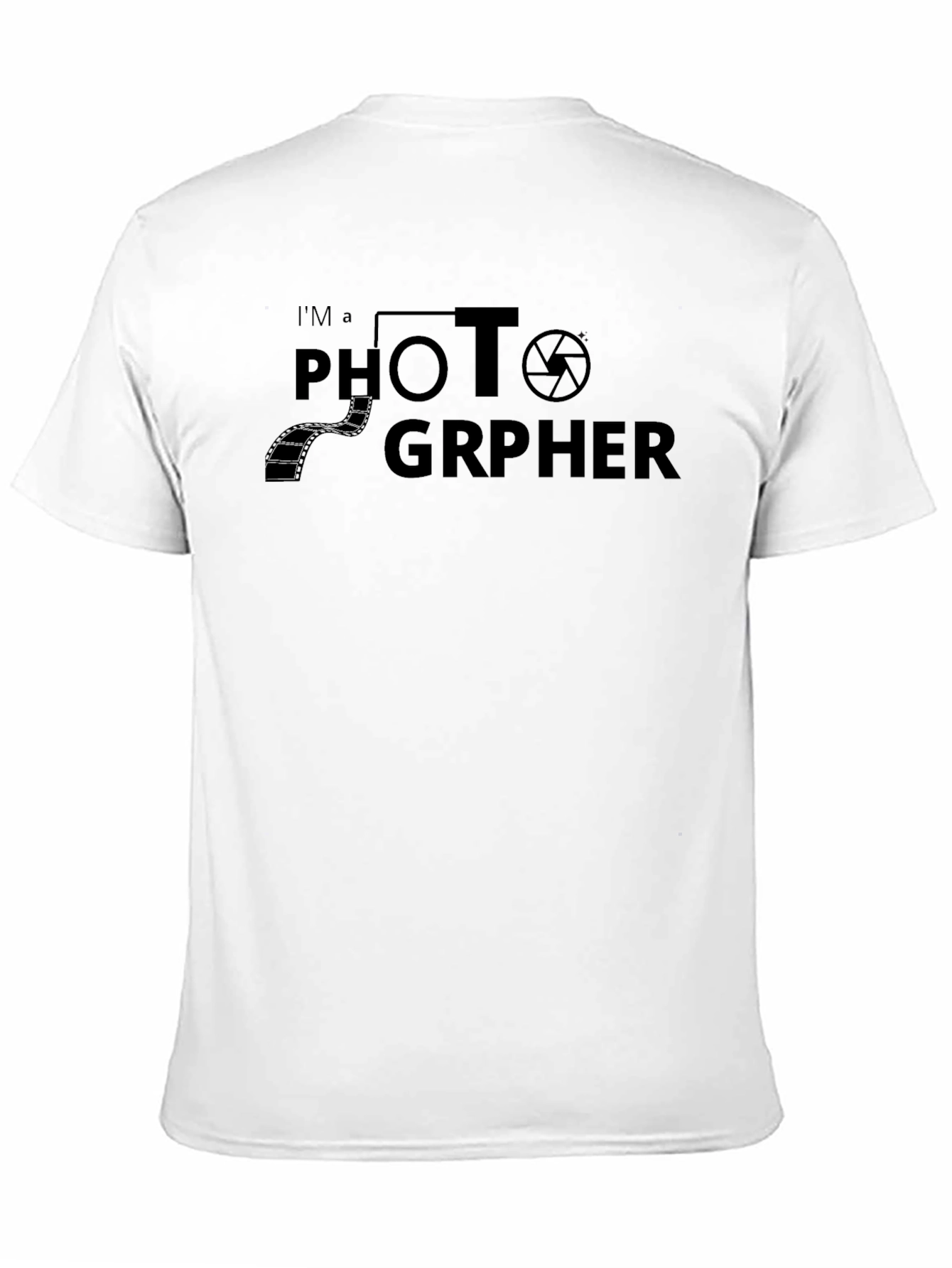 Im A Photographer Black Graphic T-Shirt