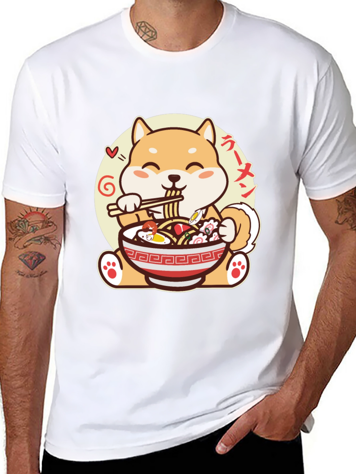 Shiba Inu Ramen T-Shirt - Cute Anime Dog Tee