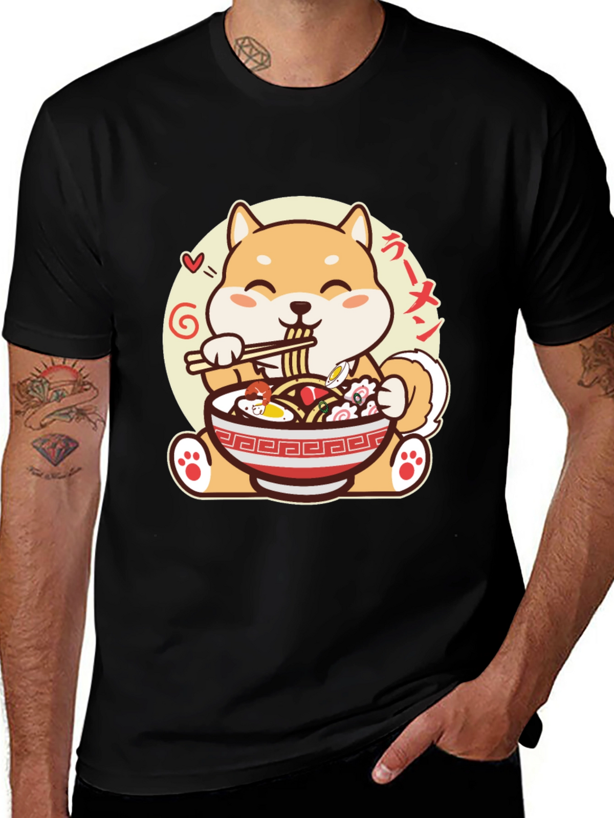 Shiba Inu Ramen T-Shirt - Cute Anime Dog Tee
