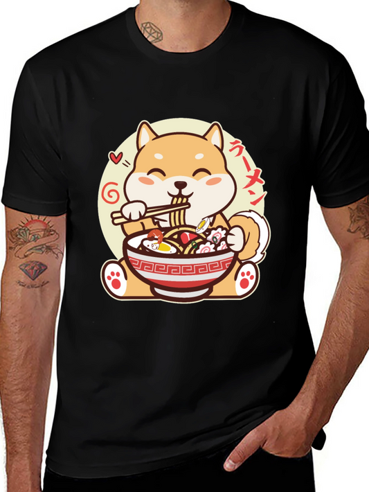 Shiba Inu Ramen T-Shirt - Cute Anime Dog Tee