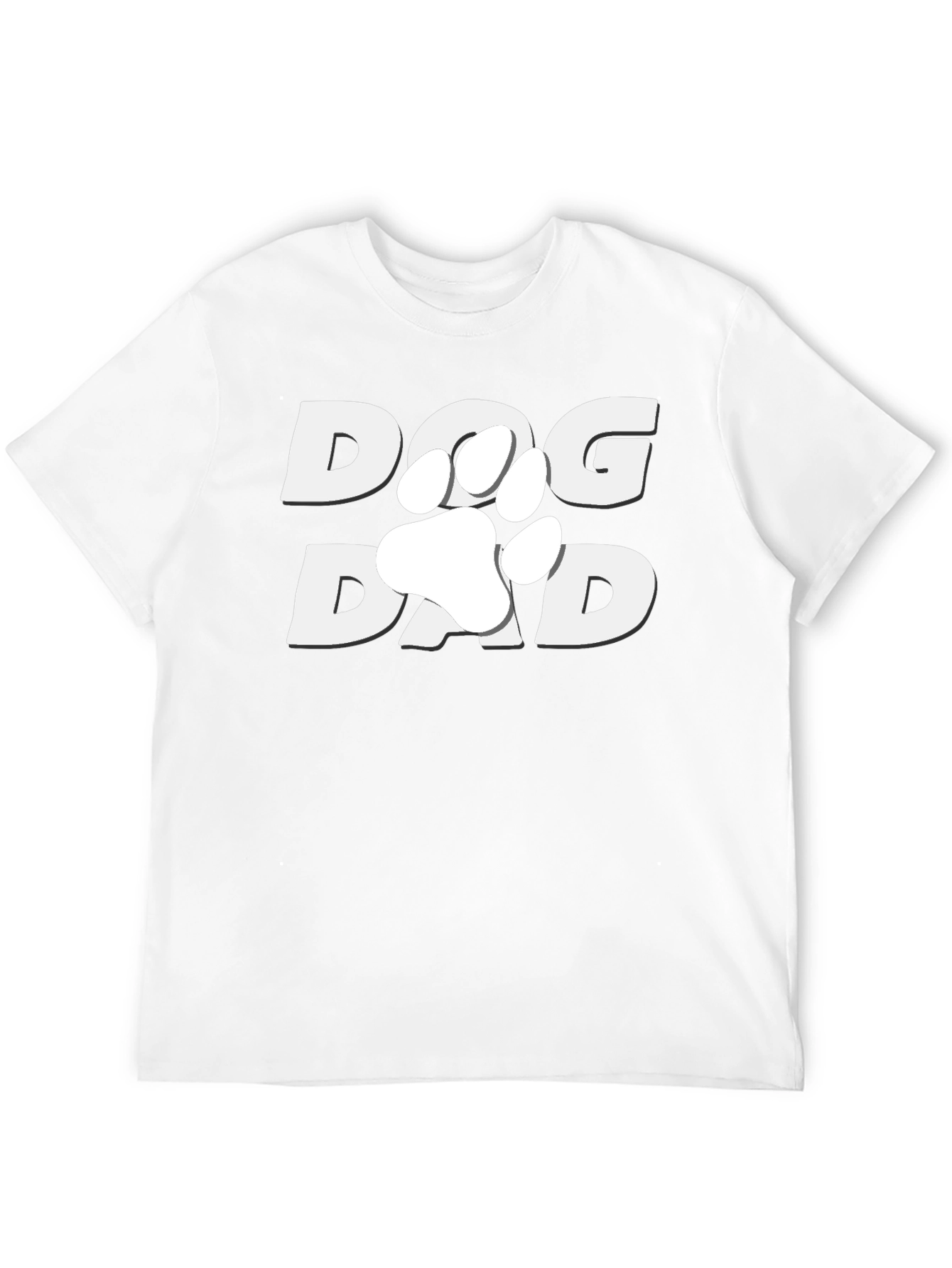 Dog Dad T-Shirt - Paw Print Design