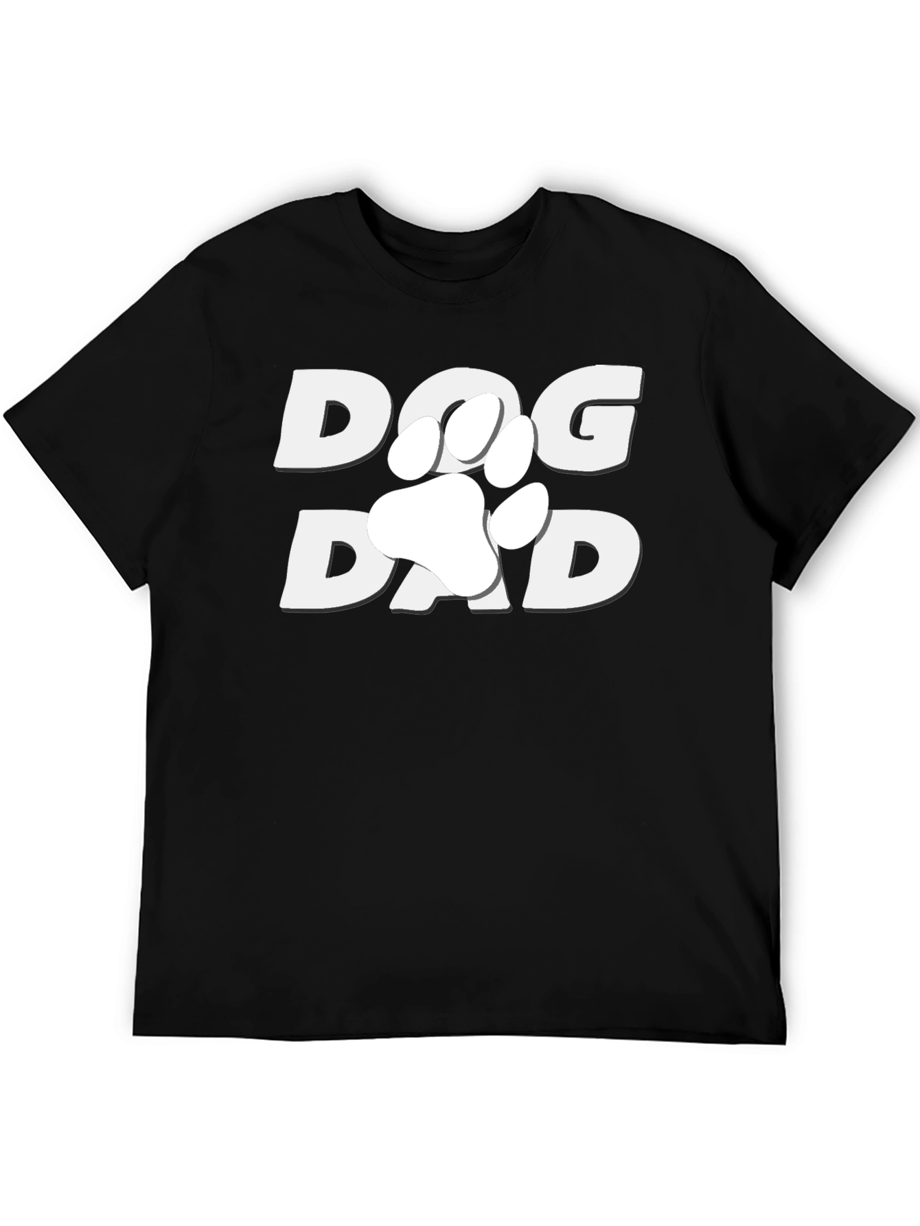 Dog Dad T-Shirt - Paw Print Design