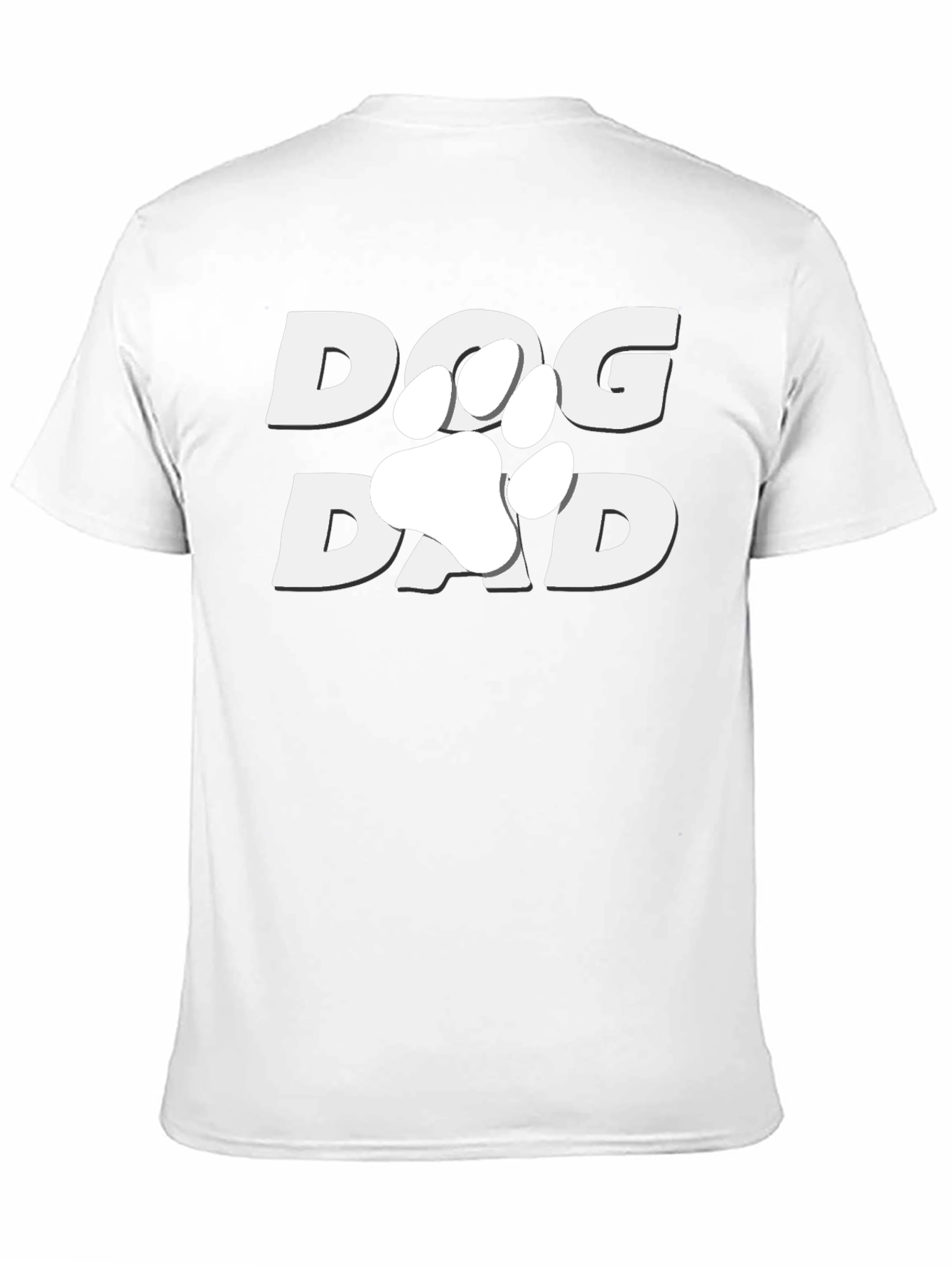 Dog Dad T-Shirt - Paw Print Design