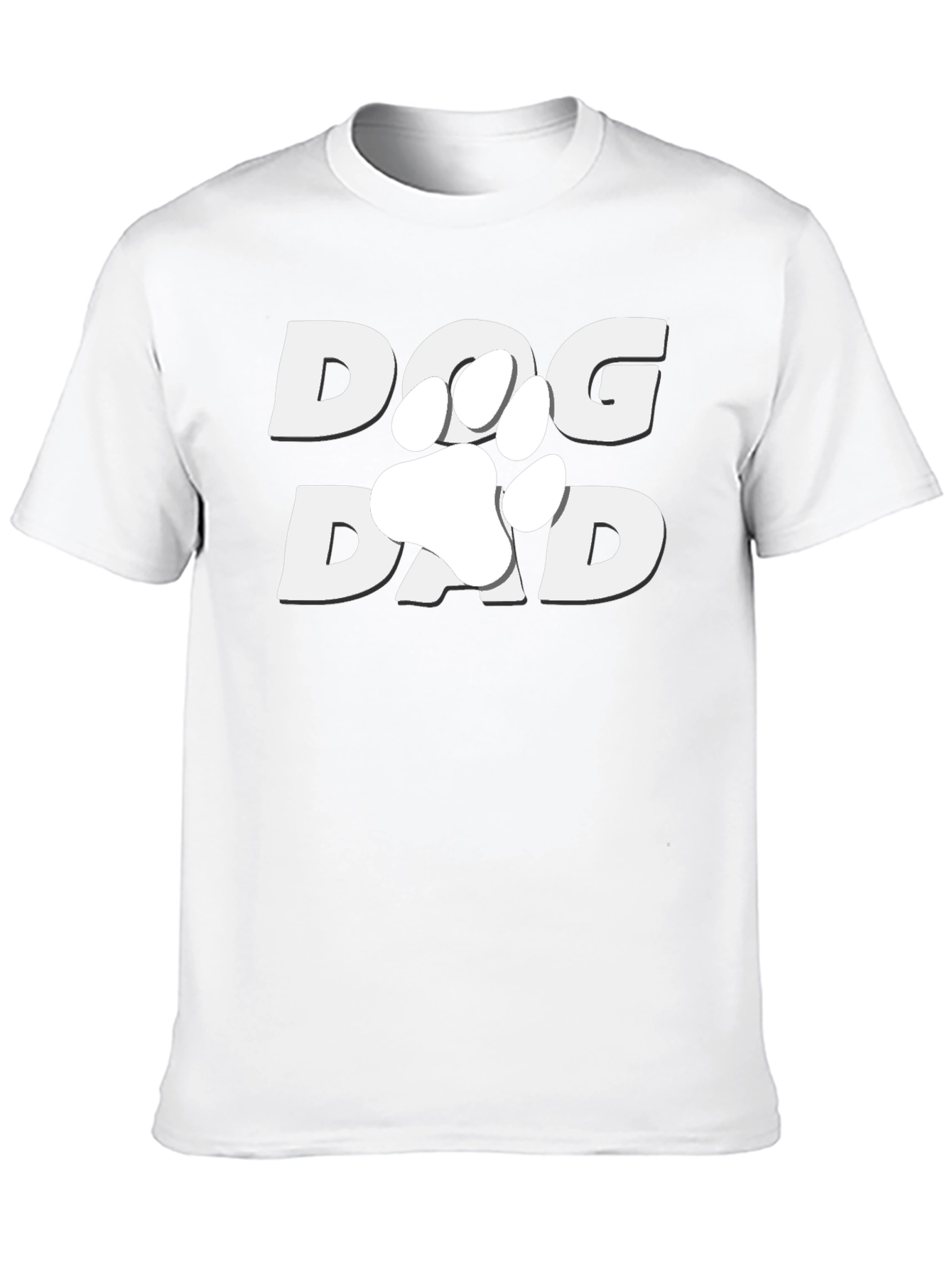 Dog Dad T-Shirt - Paw Print Design