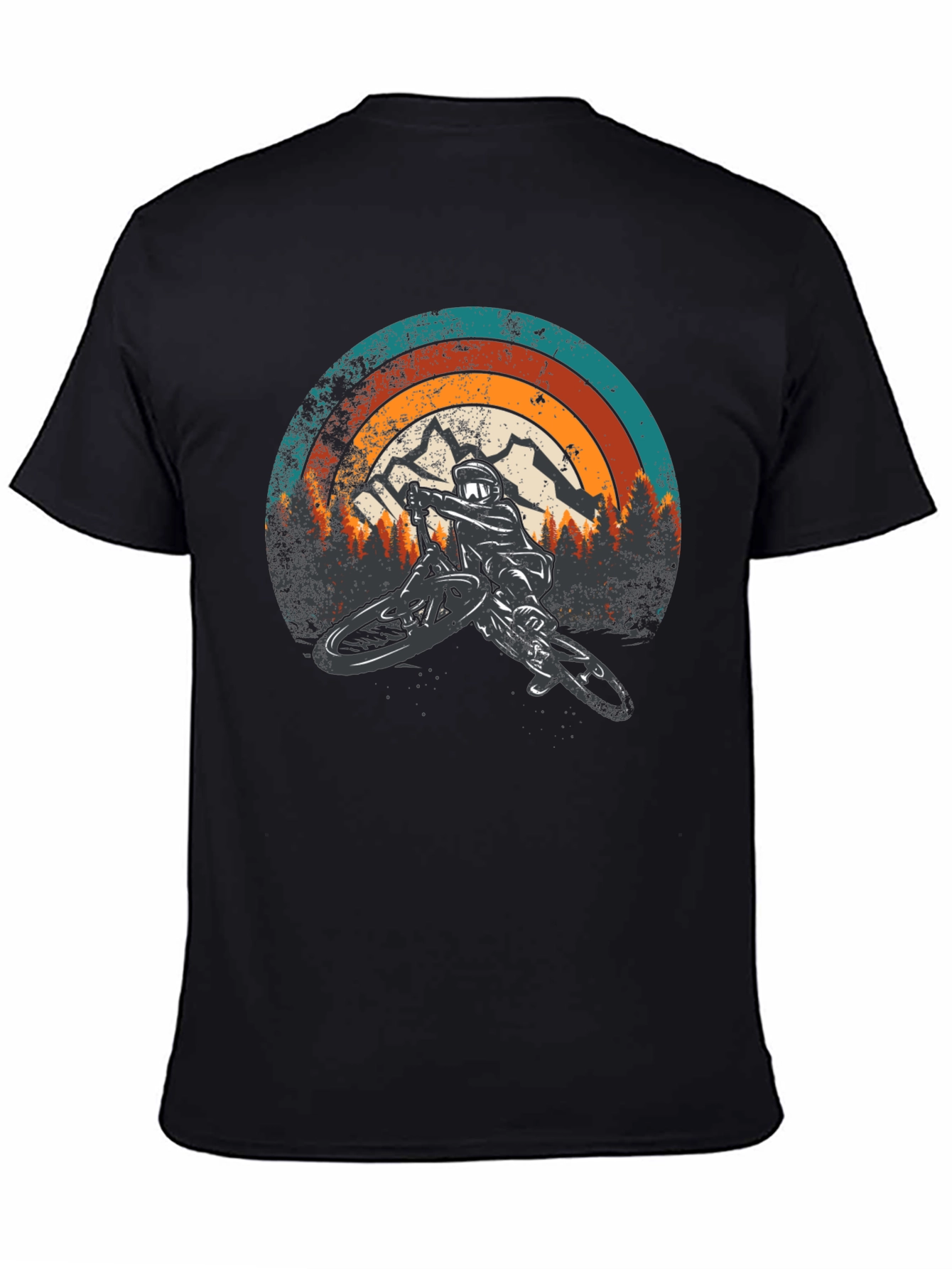 Mountain Biker Retro Graphic Tee