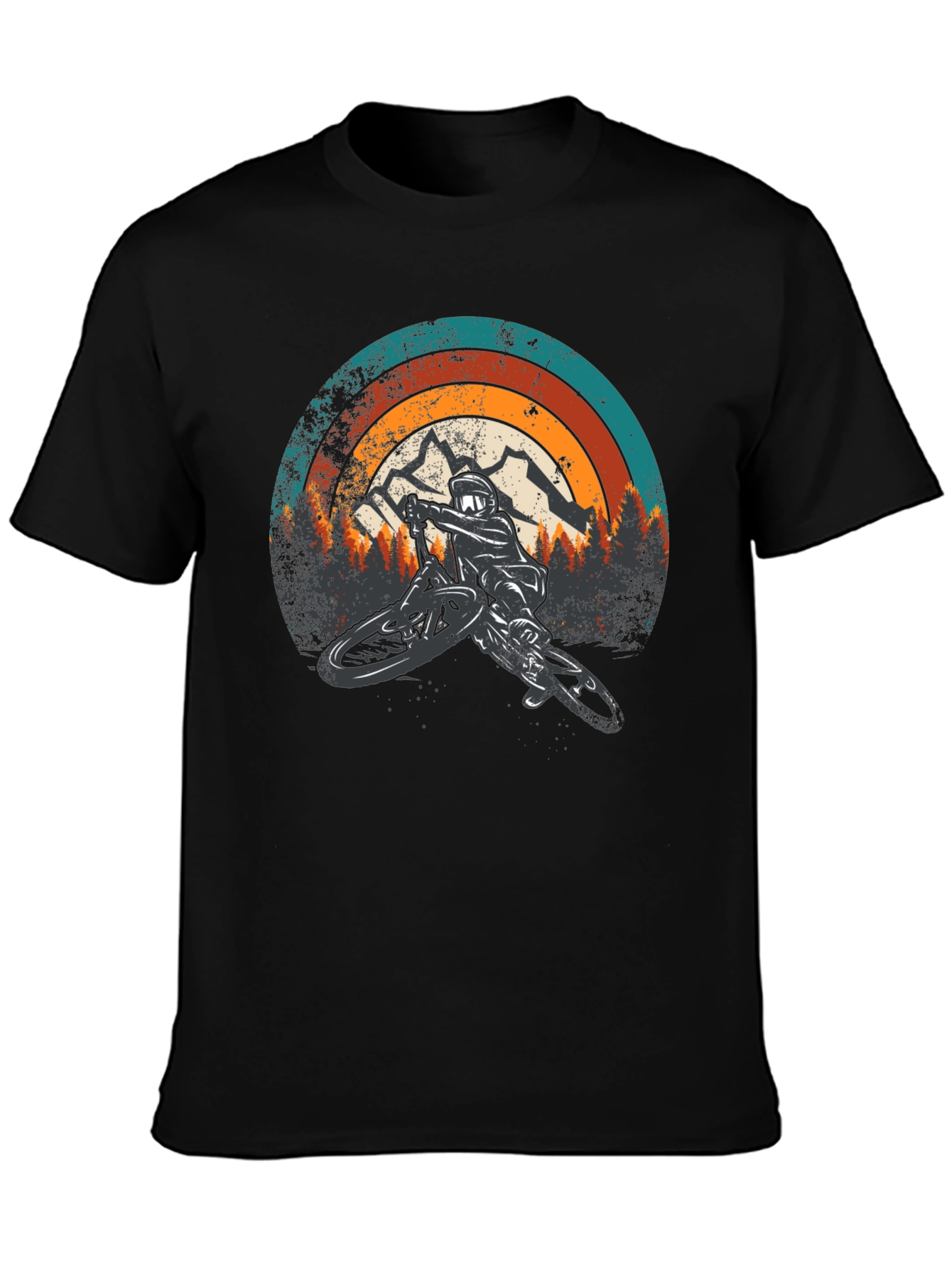 Mountain Biker Retro Graphic Tee