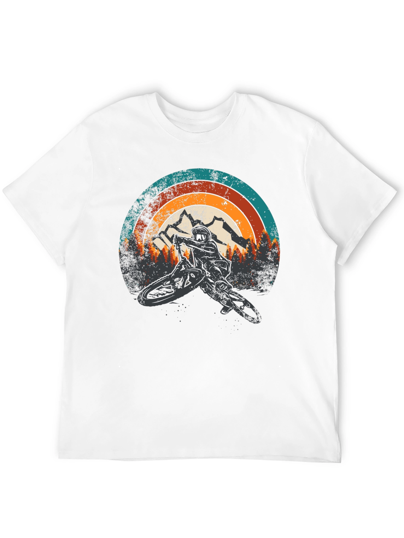 Mountain Biker Retro Graphic Tee