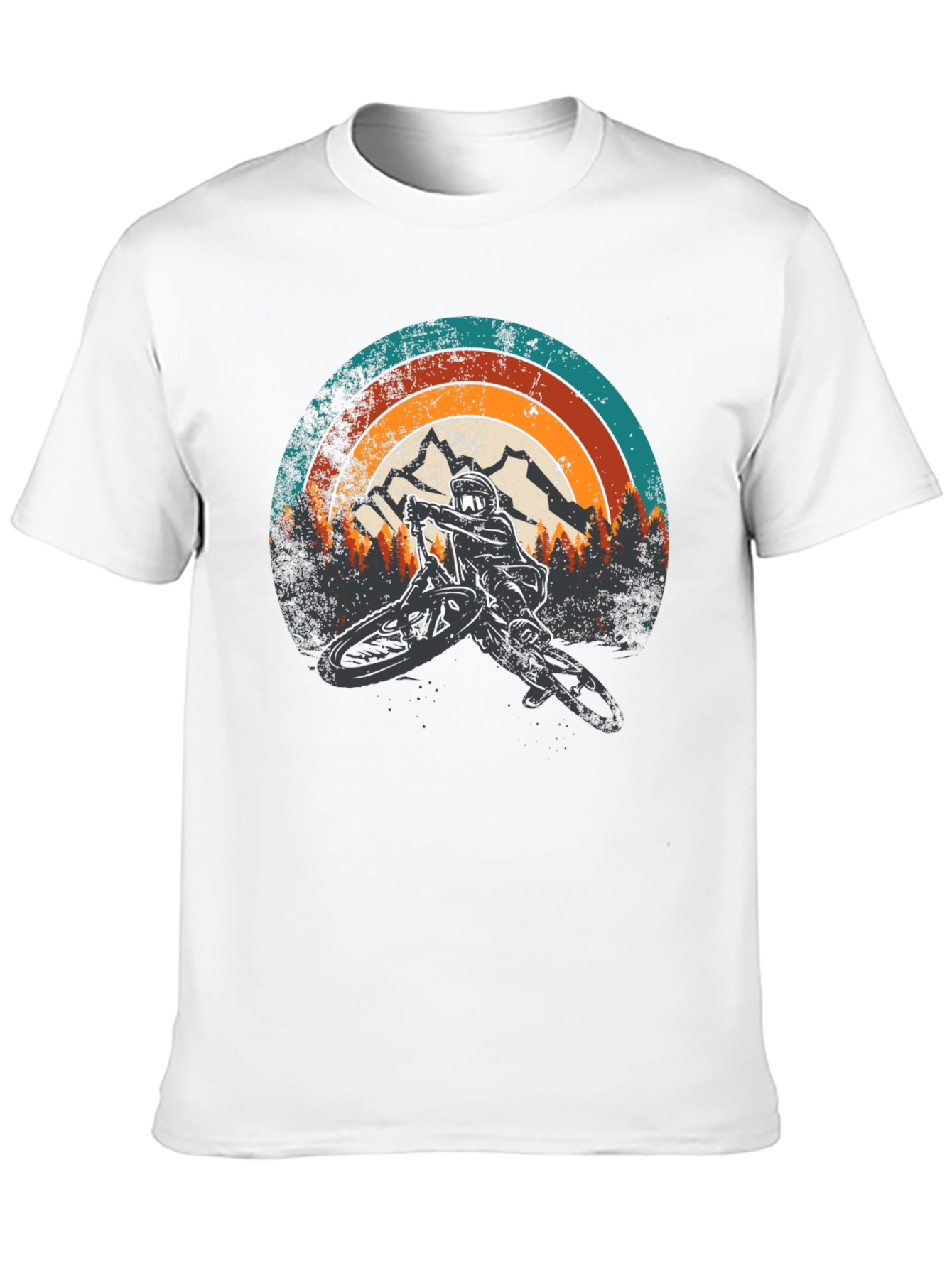 Mountain Biker Retro Graphic Tee