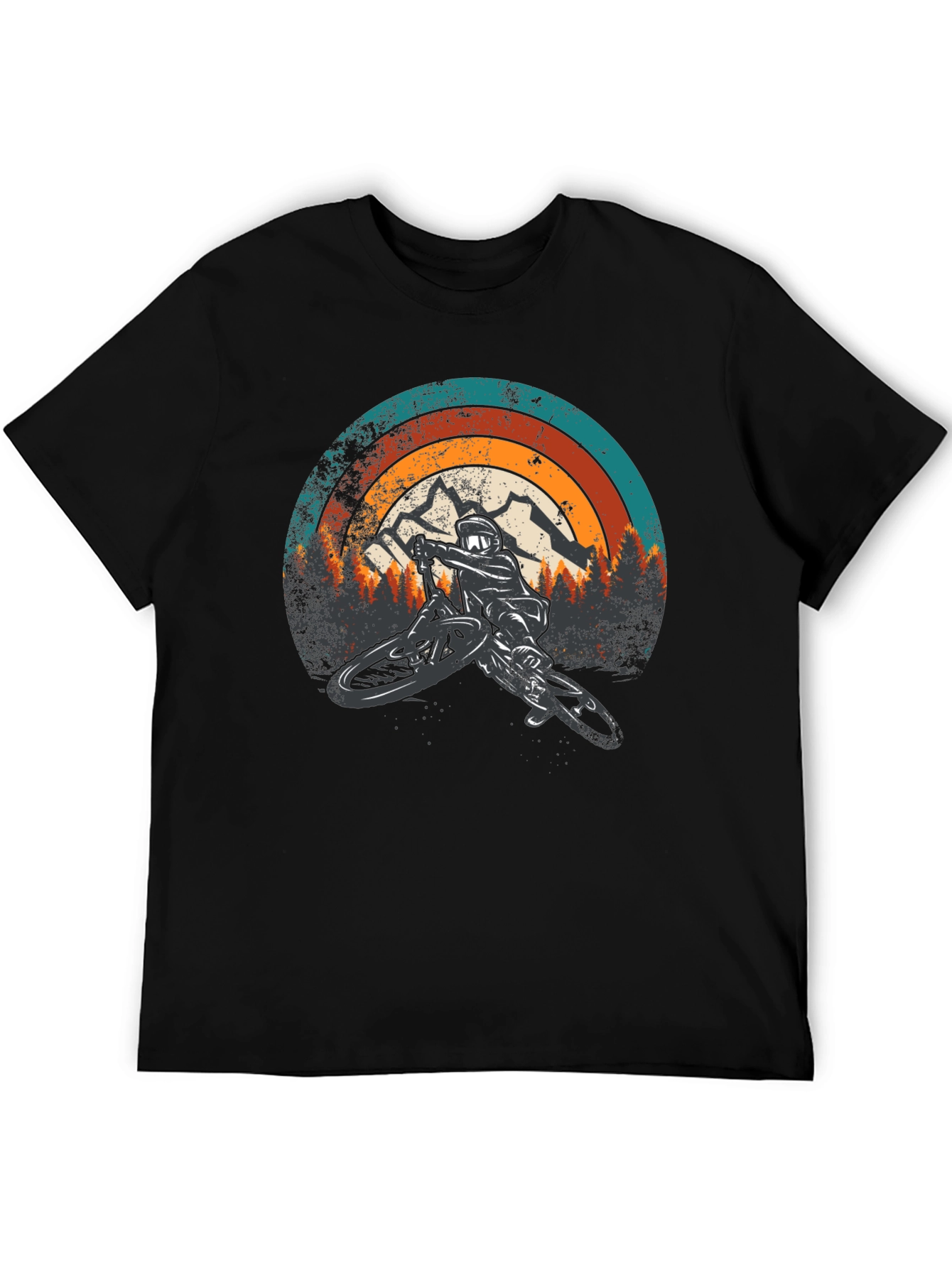 Mountain Biker Retro Graphic Tee