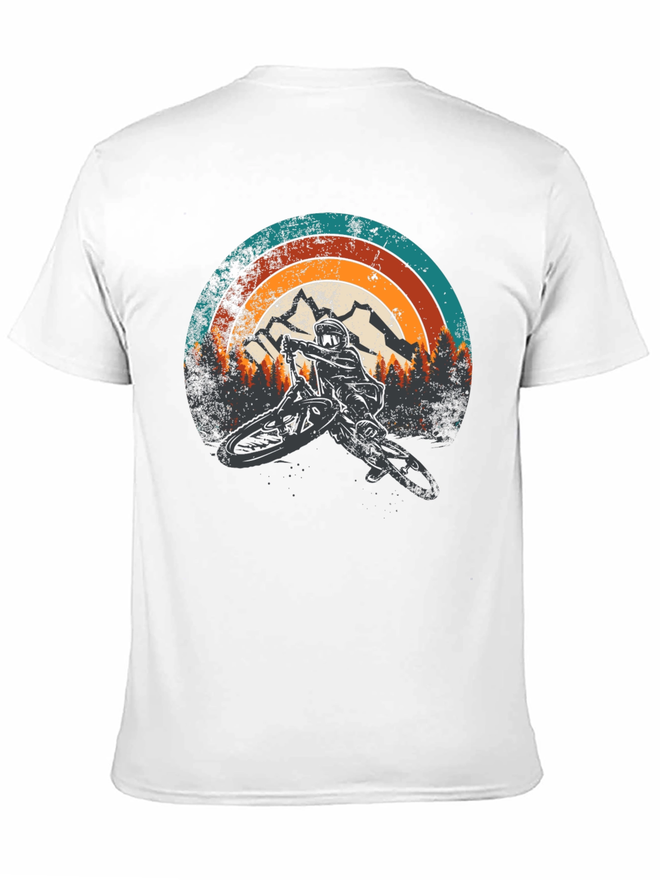 Mountain Biker Retro Graphic Tee