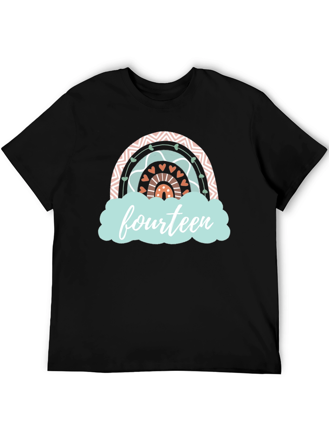 Fourteenth Birthday Rainbow T-shirt