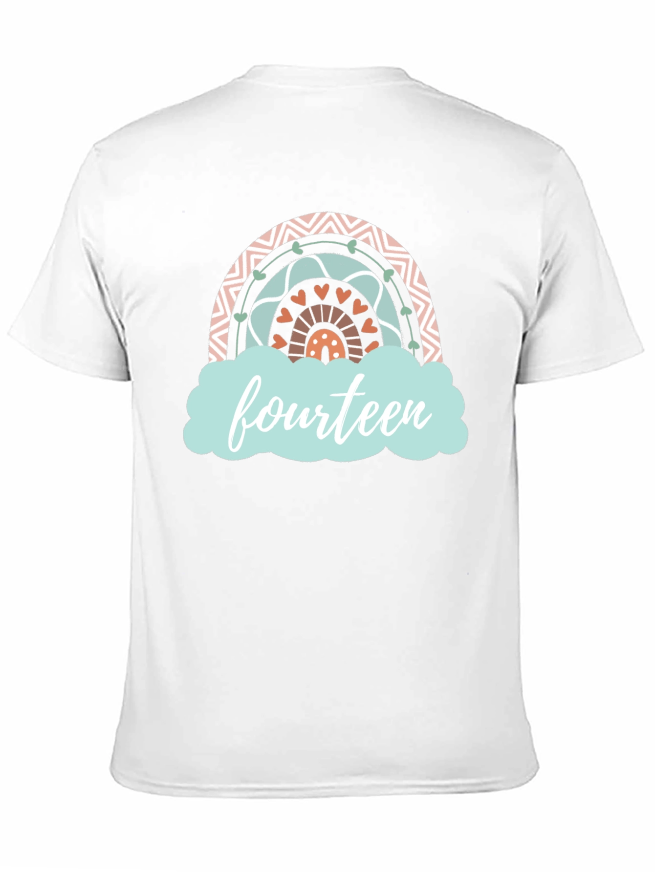 Fourteenth Birthday Rainbow T-shirt
