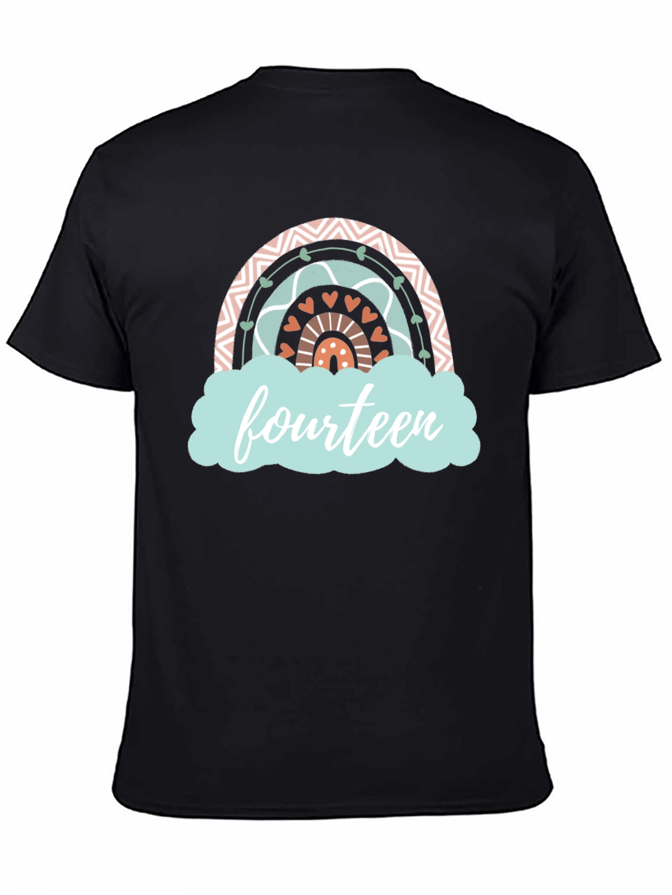 Fourteenth Birthday Rainbow T-shirt