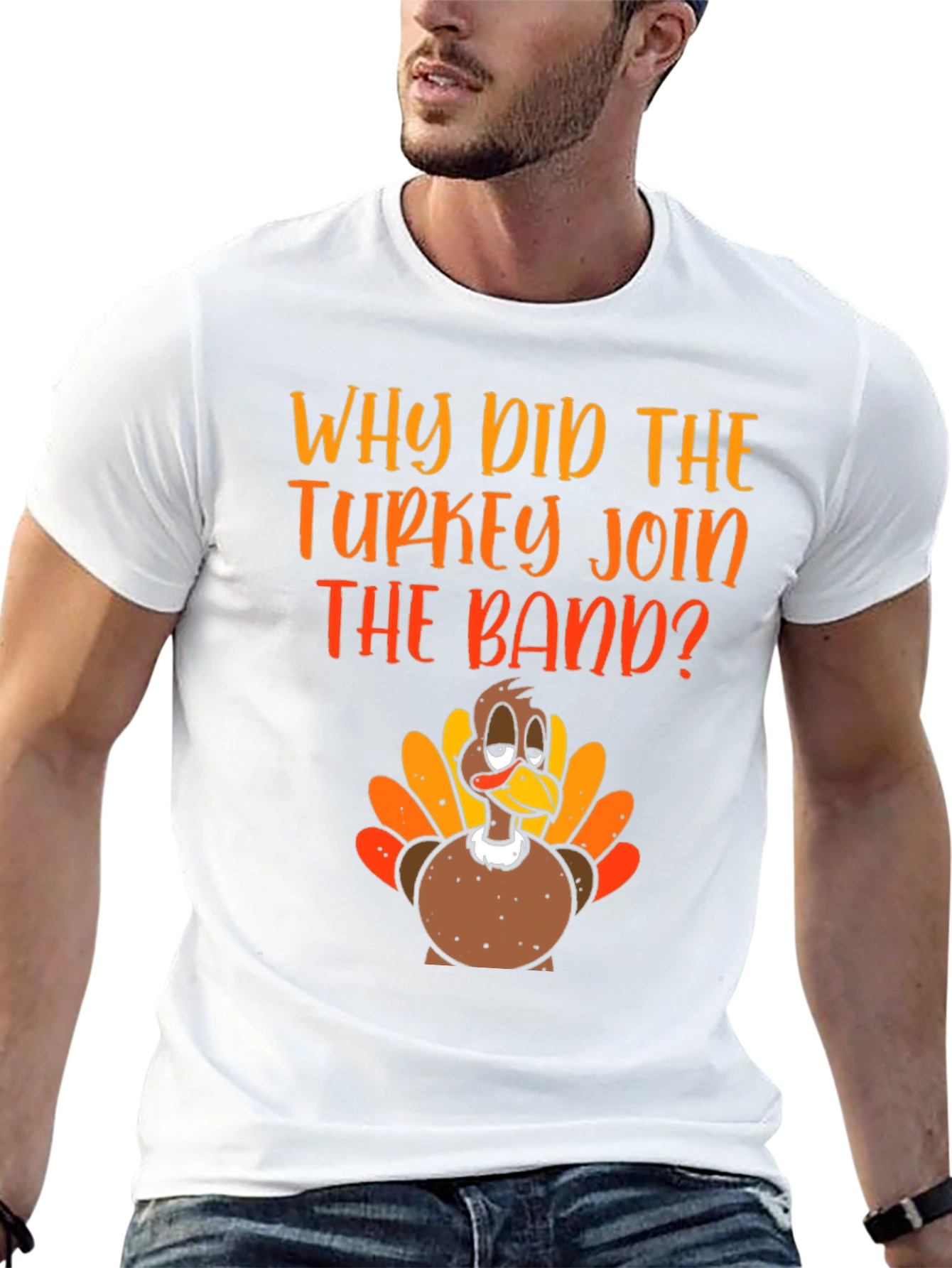 Turkey Band T-Shirt - Thanksgiving Humor Tee