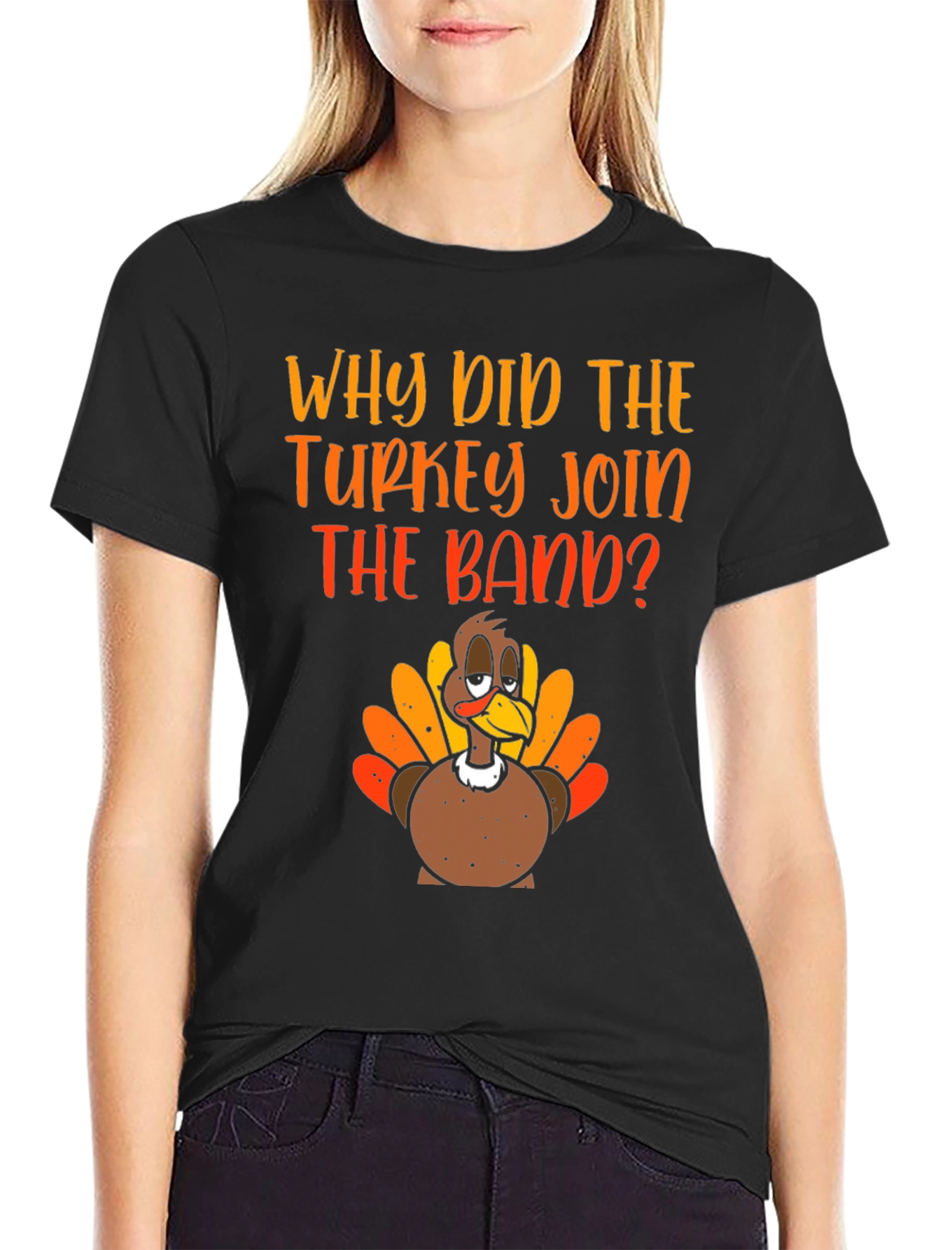 Turkey Band T-Shirt - Thanksgiving Humor Tee