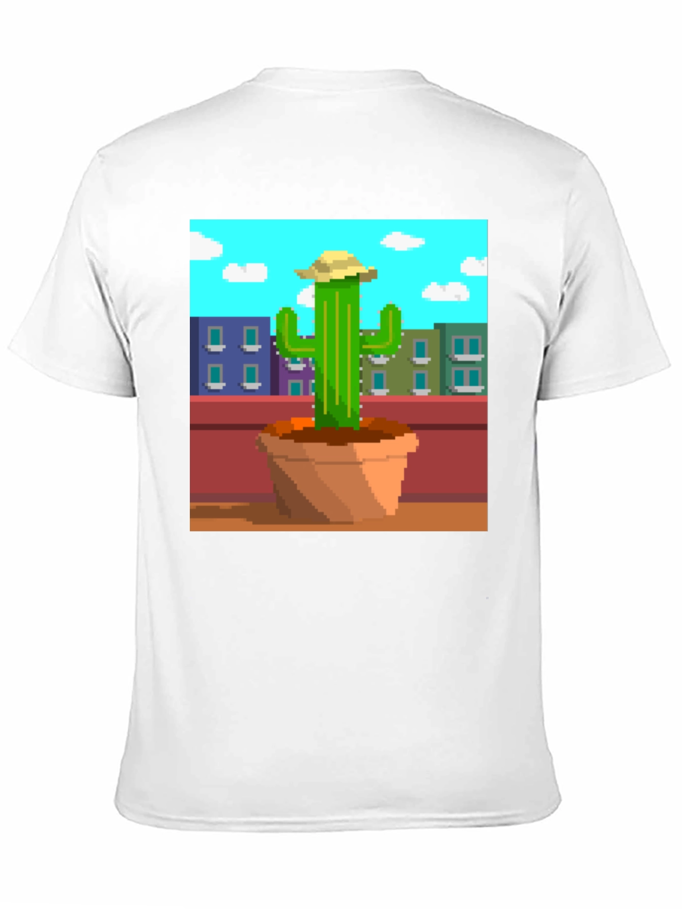 Pixel Cactus T-Shirt - Retro Gaming Style