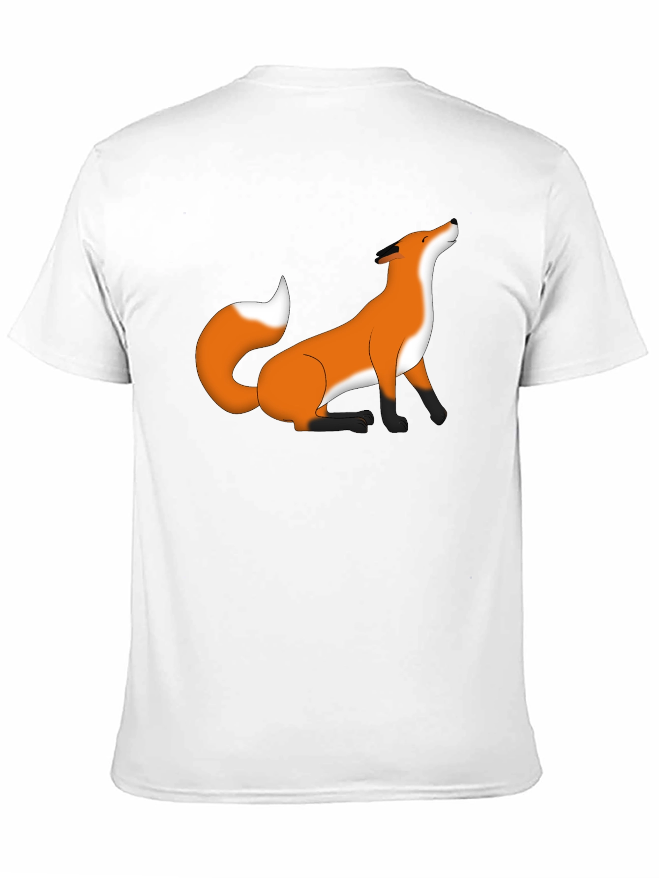 Fox Graphic Black T-Shirt - Unique Animal Print