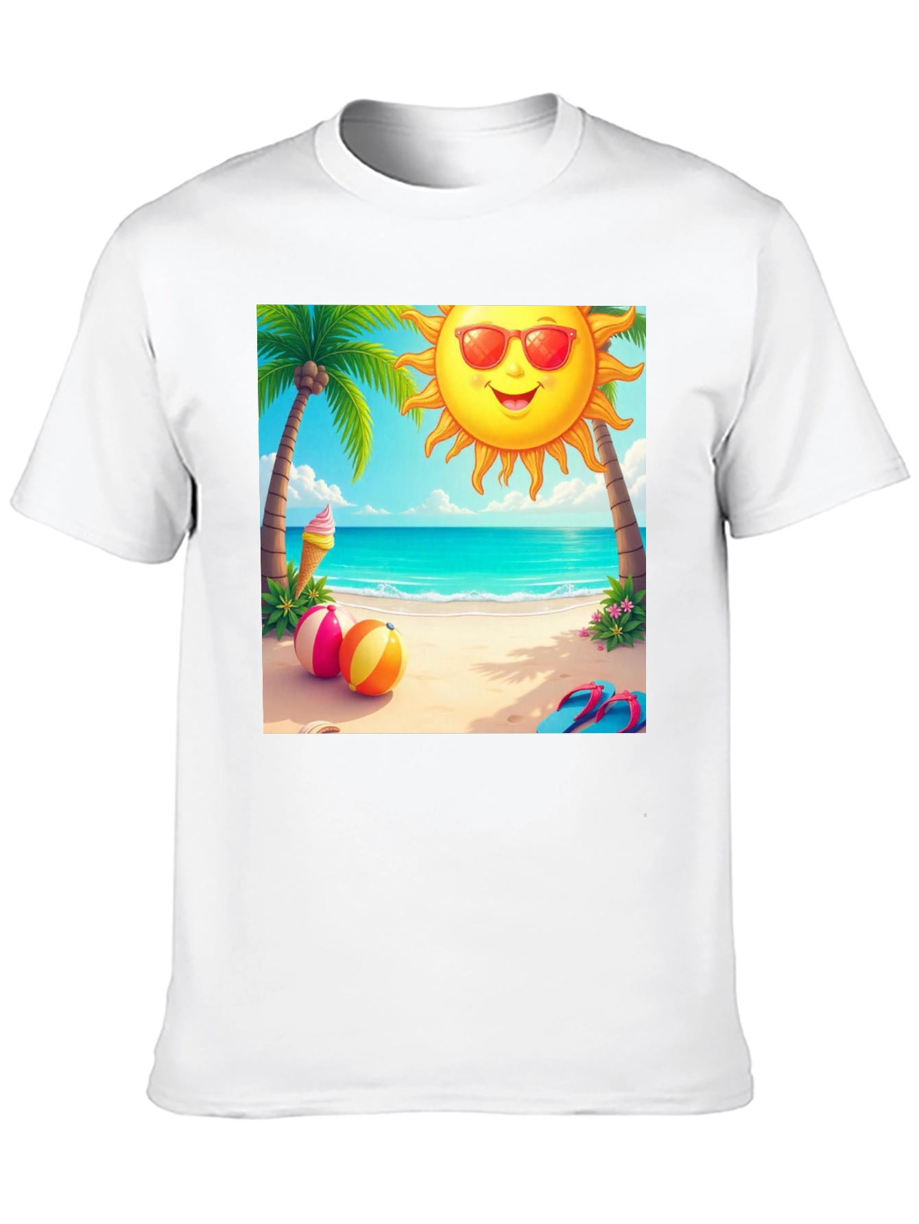 Beach Vibes Graphic Tee - Summer Holiday T-Shirt