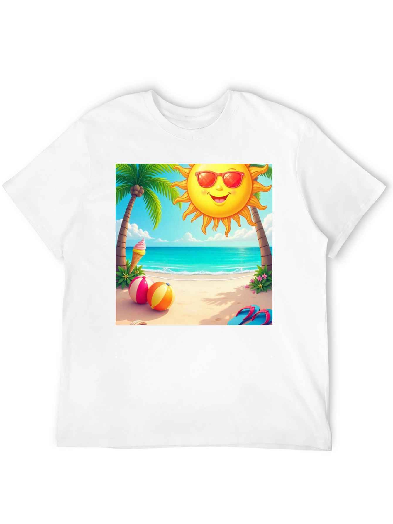 Beach Vibes Graphic Tee - Summer Holiday T-Shirt