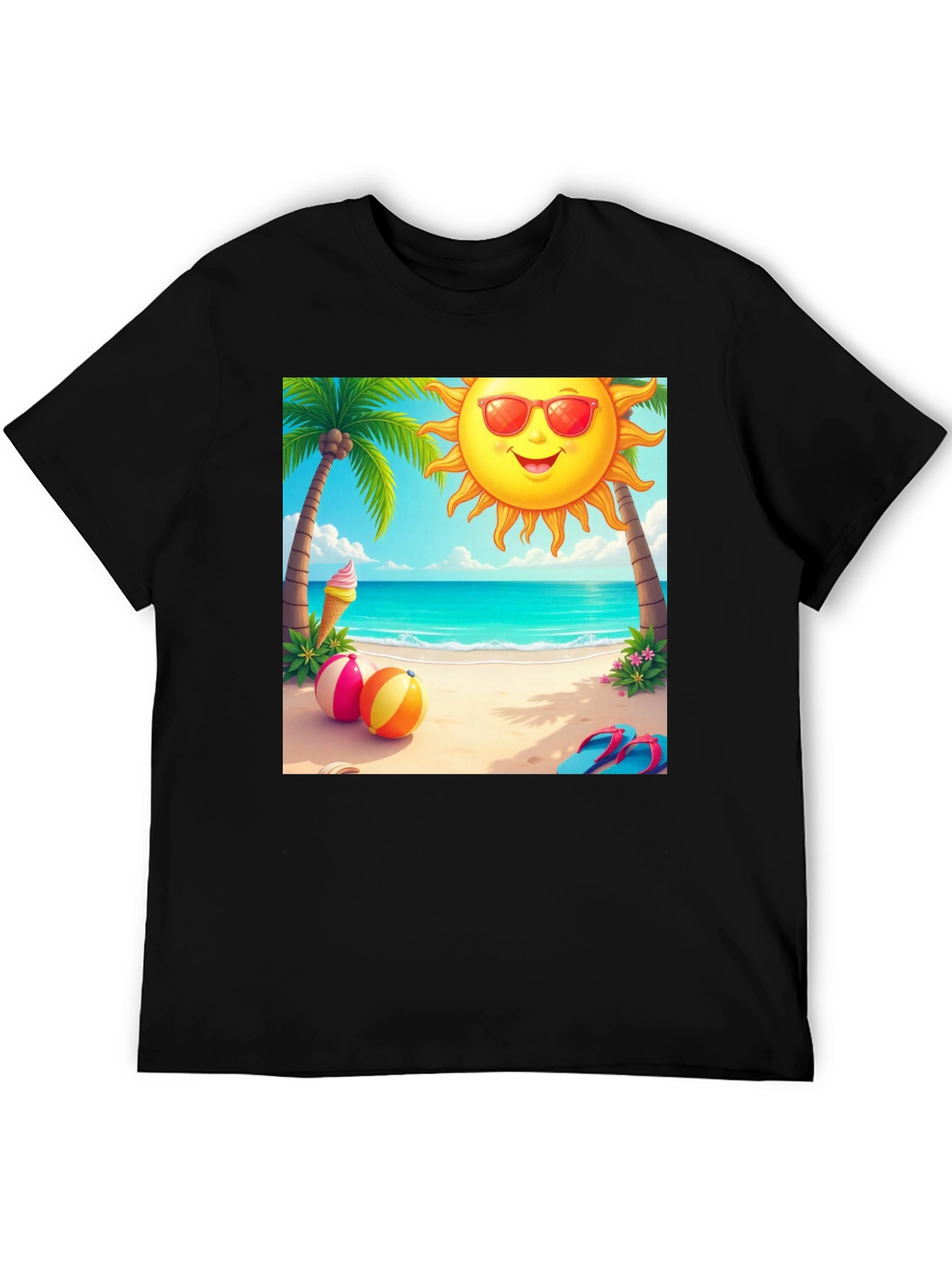 Beach Vibes Graphic Tee - Summer Holiday T-Shirt