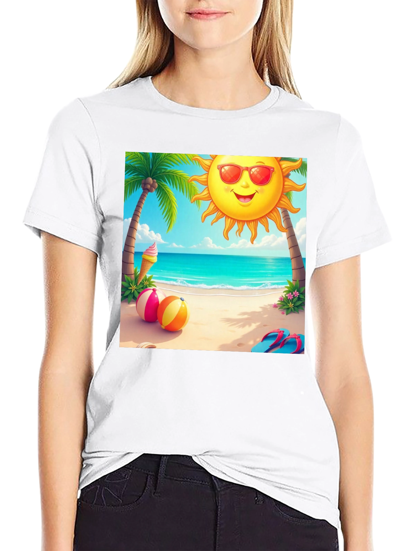 Beach Vibes Graphic Tee - Summer Holiday T-Shirt