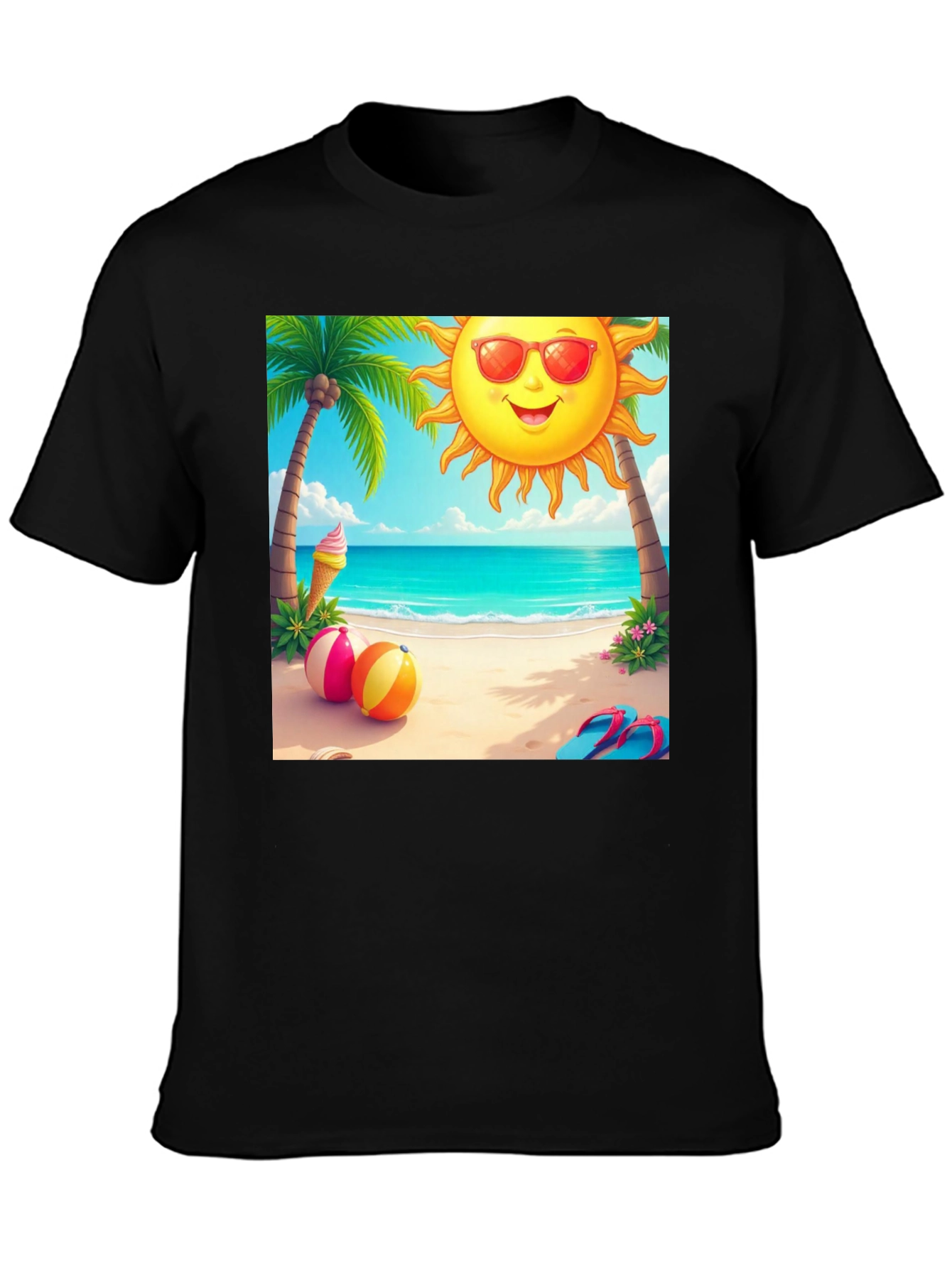 Beach Vibes Graphic Tee - Summer Holiday T-Shirt