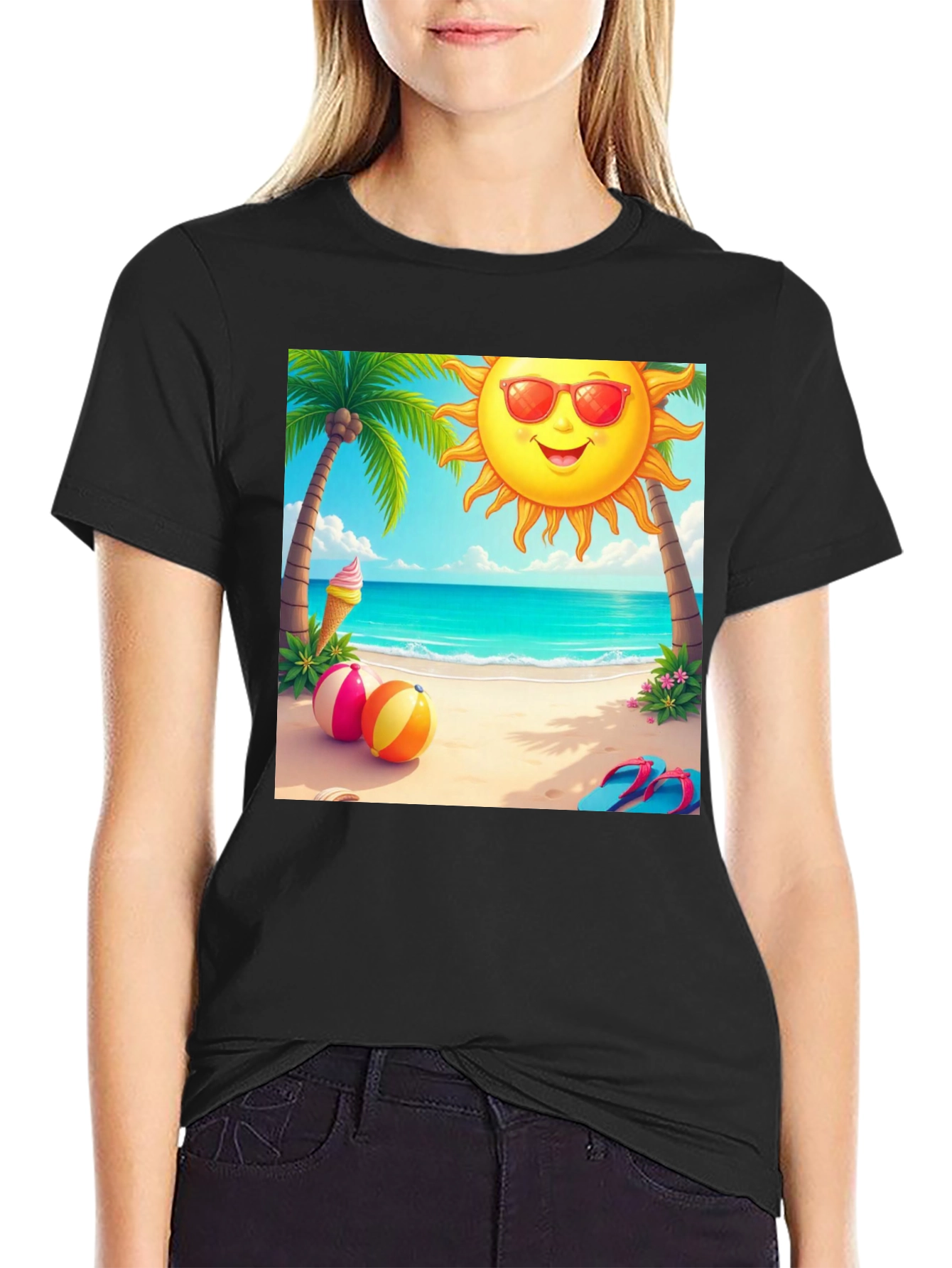 Beach Vibes Graphic Tee - Summer Holiday T-Shirt