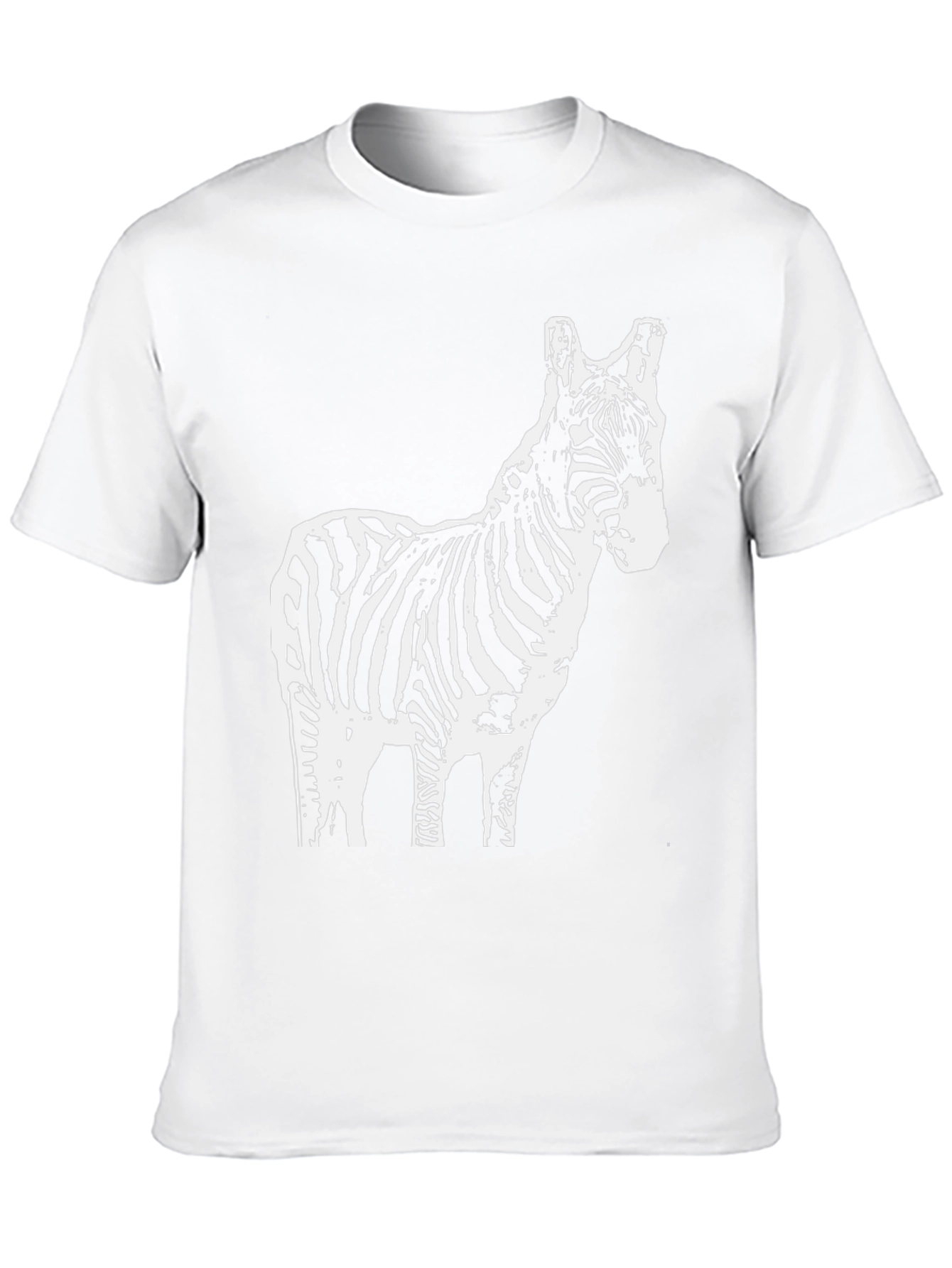 Zebra Graphic T-Shirt - Black Cotton Tee