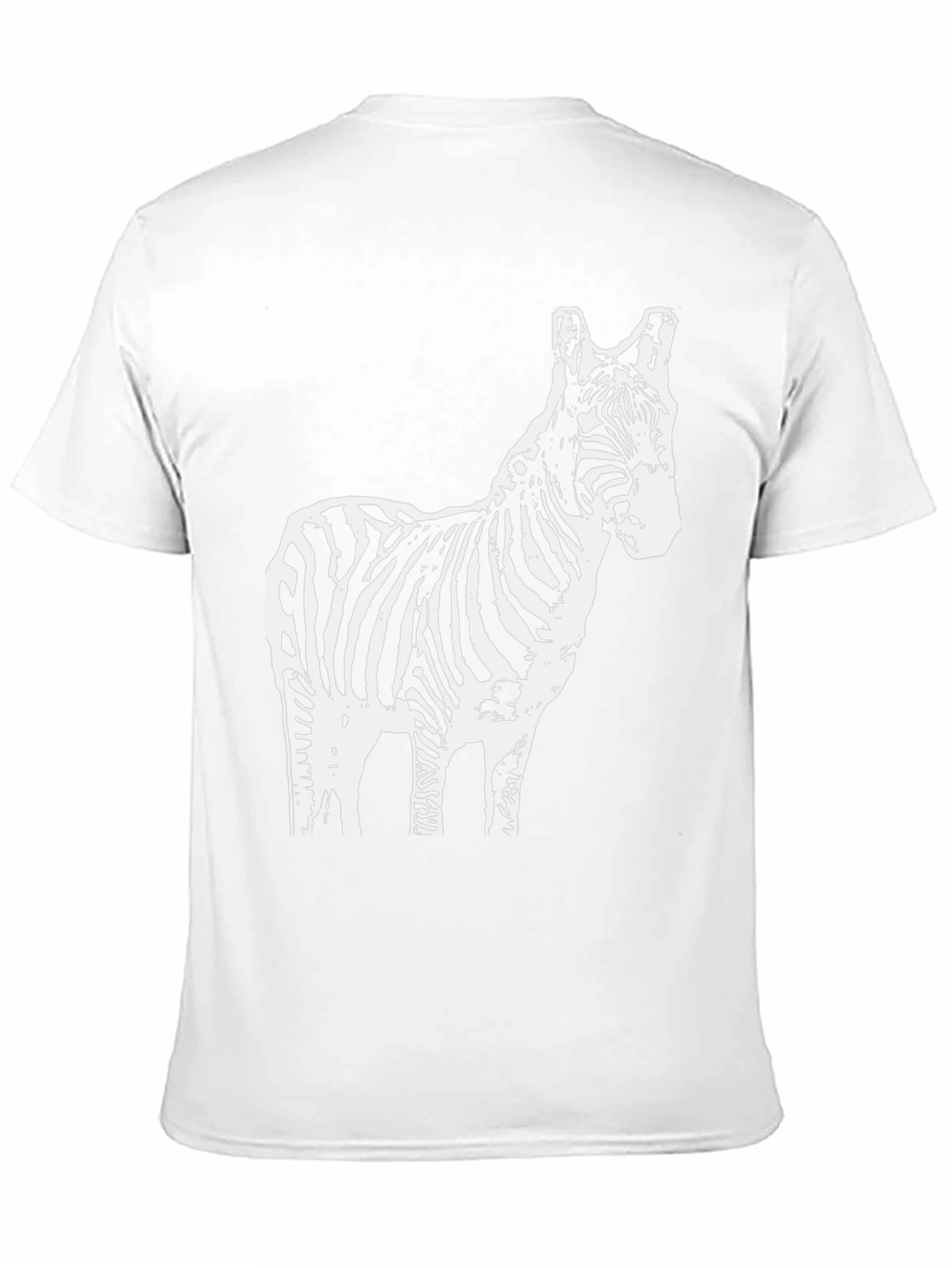Zebra Graphic T-Shirt - Black Cotton Tee