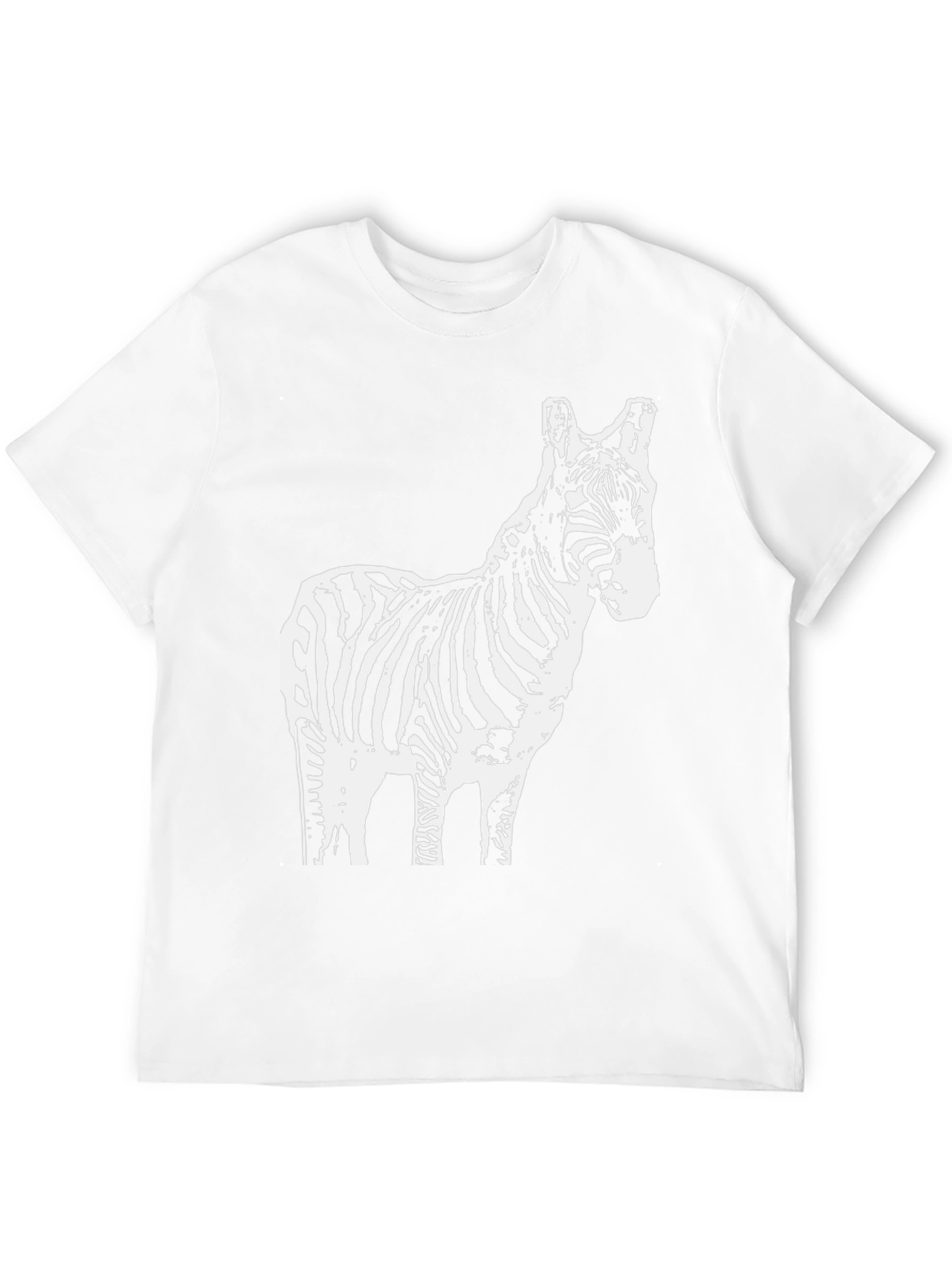 Zebra Graphic T-Shirt - Black Cotton Tee