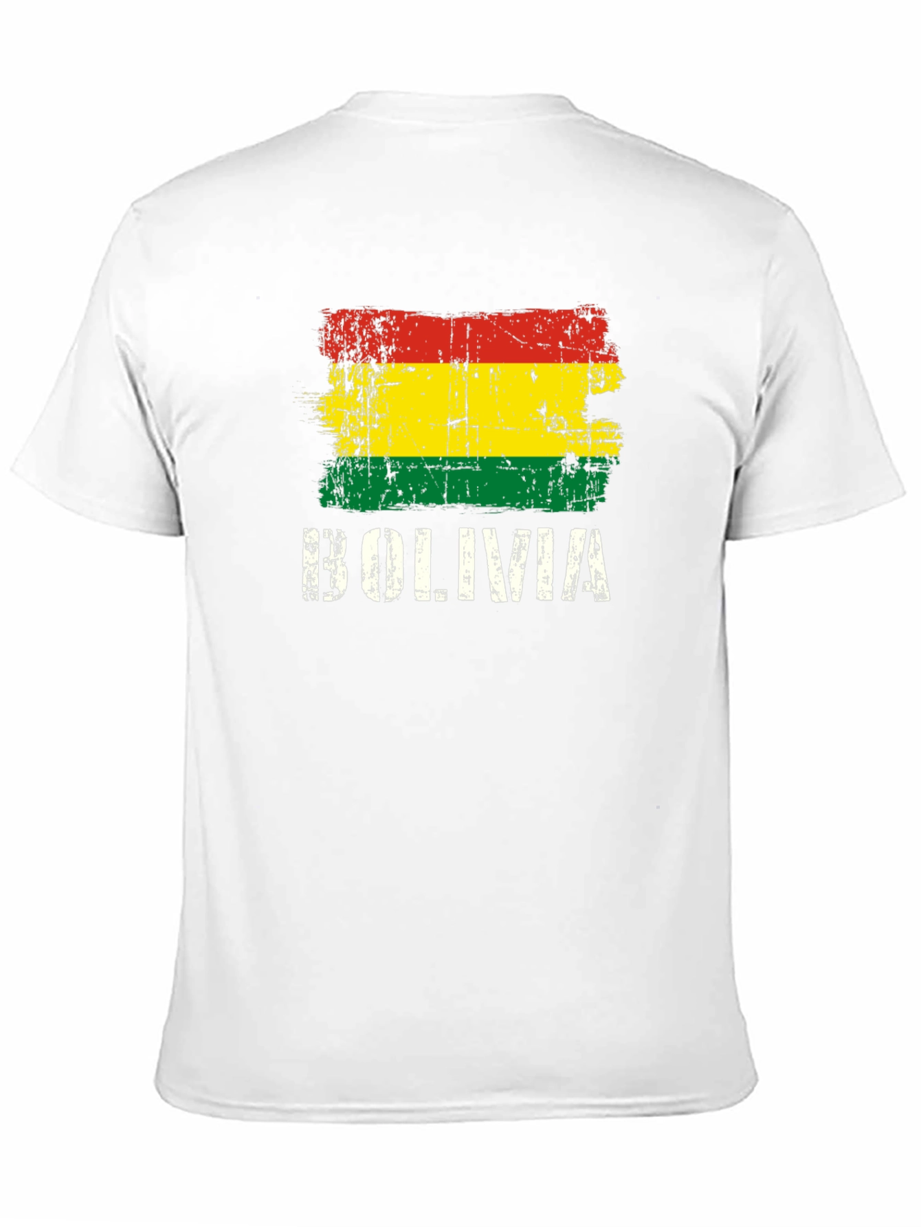 Bolivia Flag T-Shirt - Distressed Graphic Tee