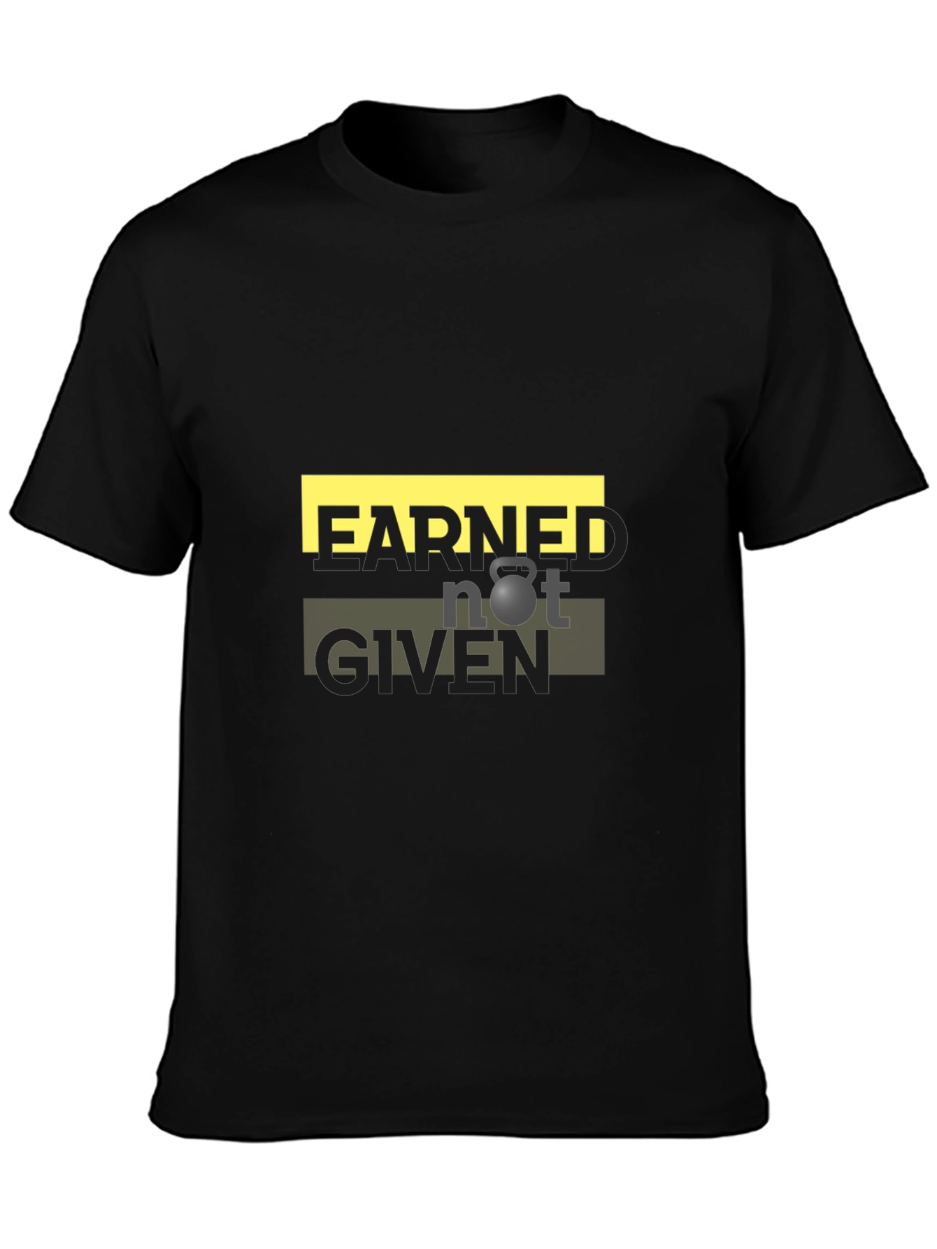 Earned Not Given Graphic T-Shirt - Black