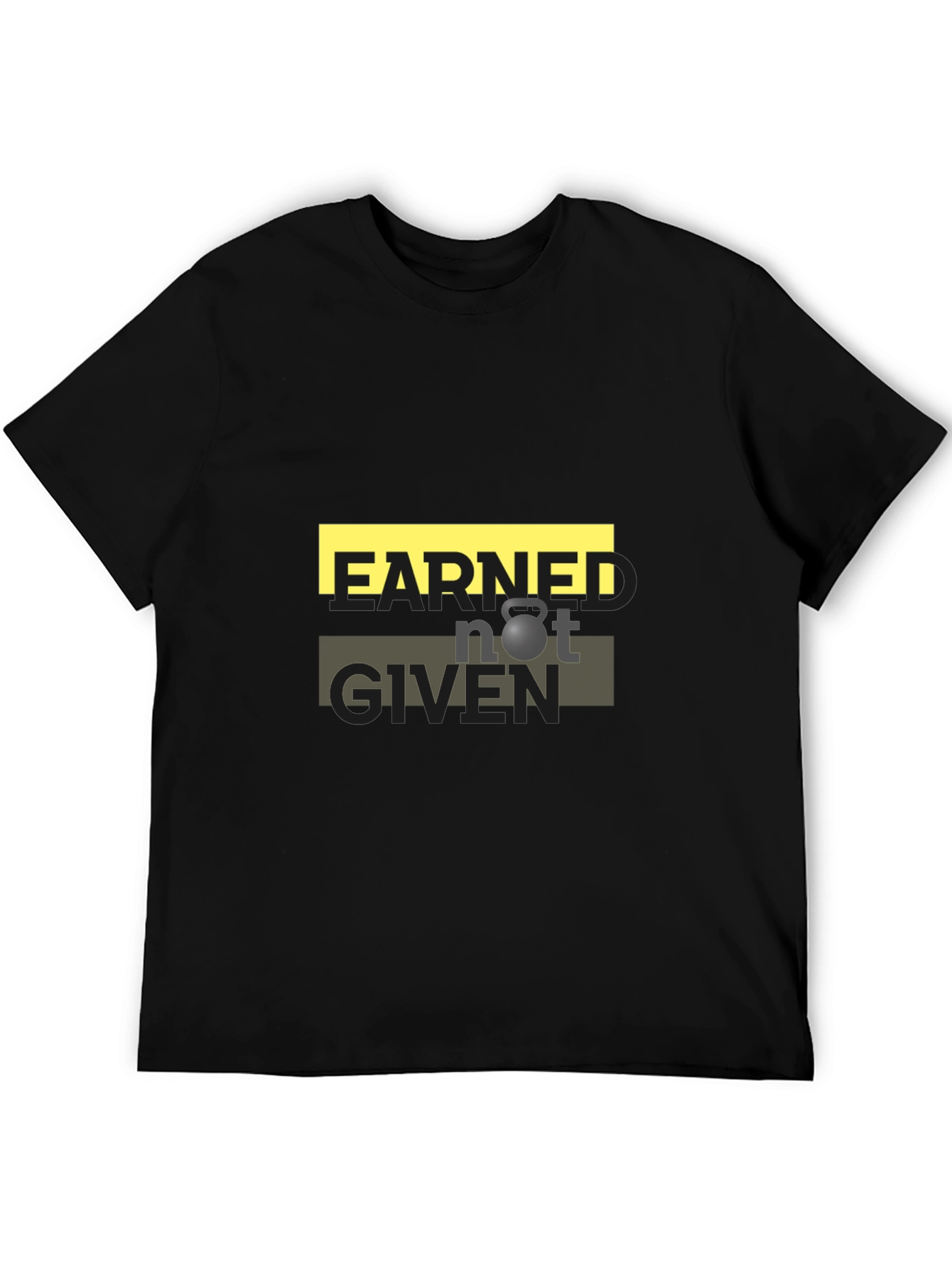 Earned Not Given Graphic T-Shirt - Black