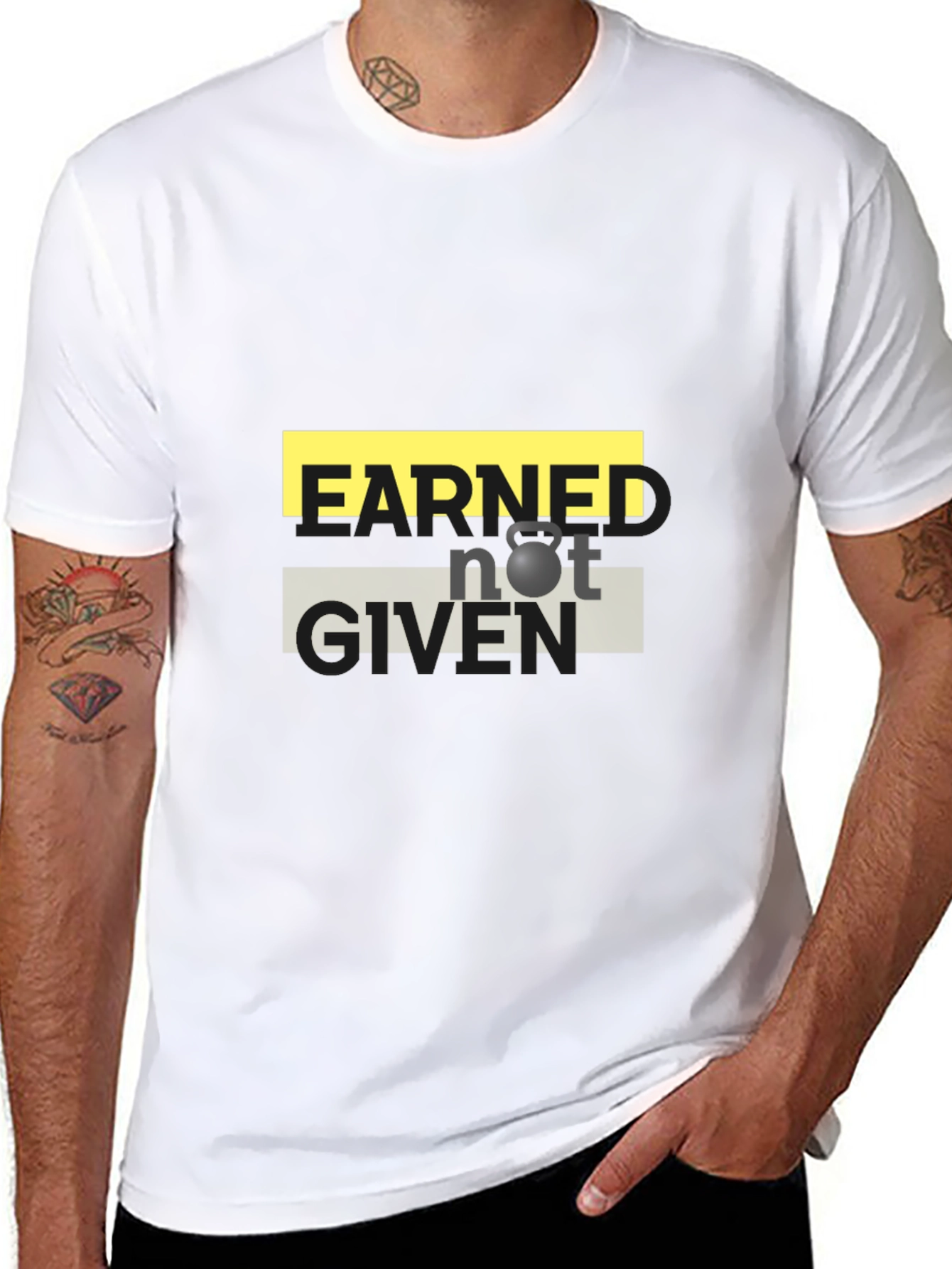 Earned Not Given Graphic T-Shirt - Black
