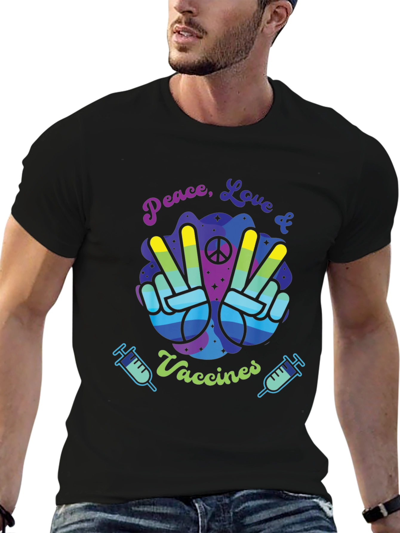 Peace Love & Vaccines T-Shirt