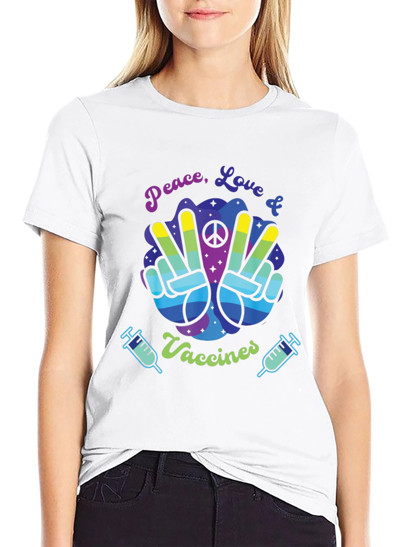 Peace Love & Vaccines T-Shirt