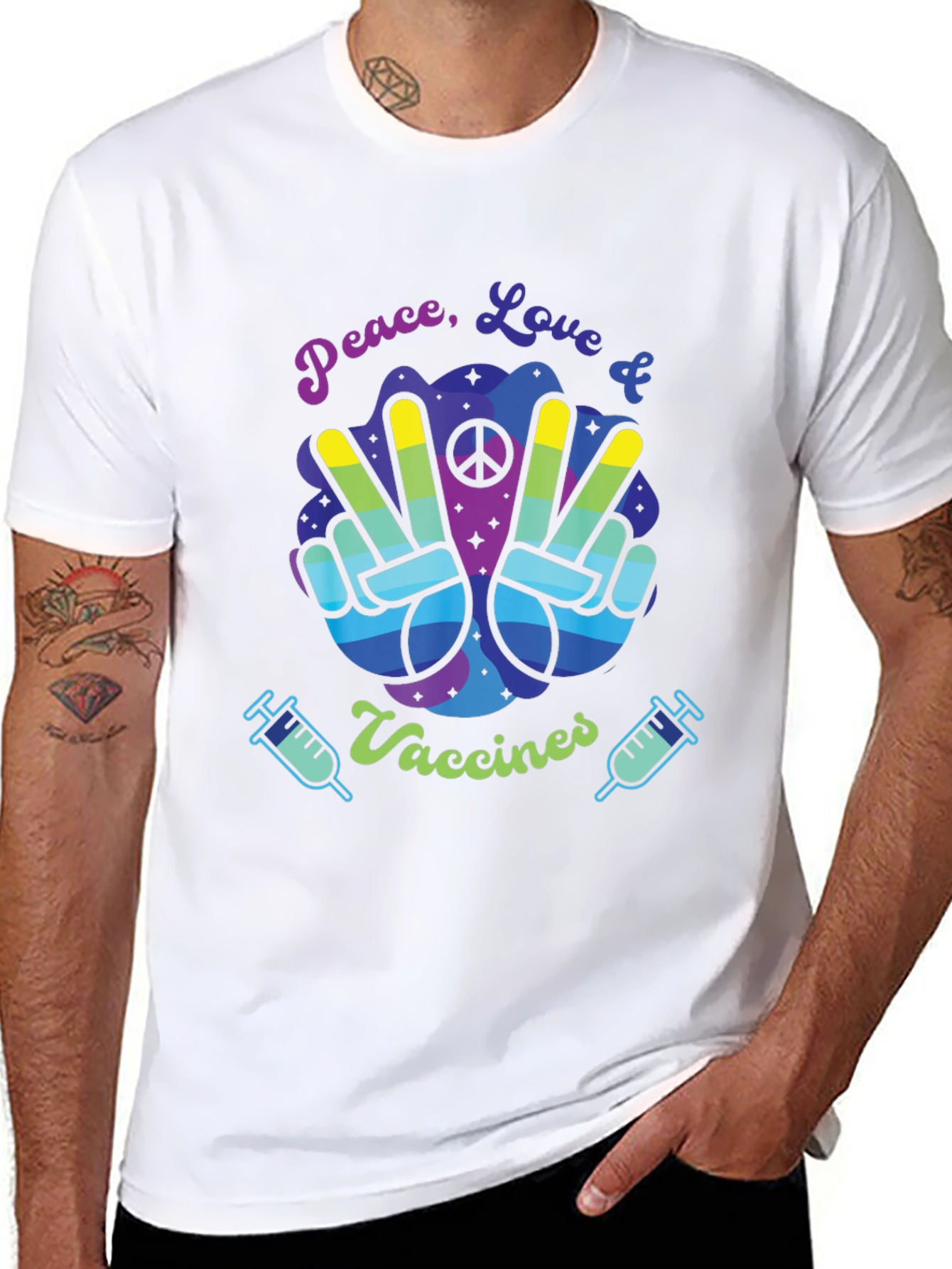 Peace Love & Vaccines T-Shirt