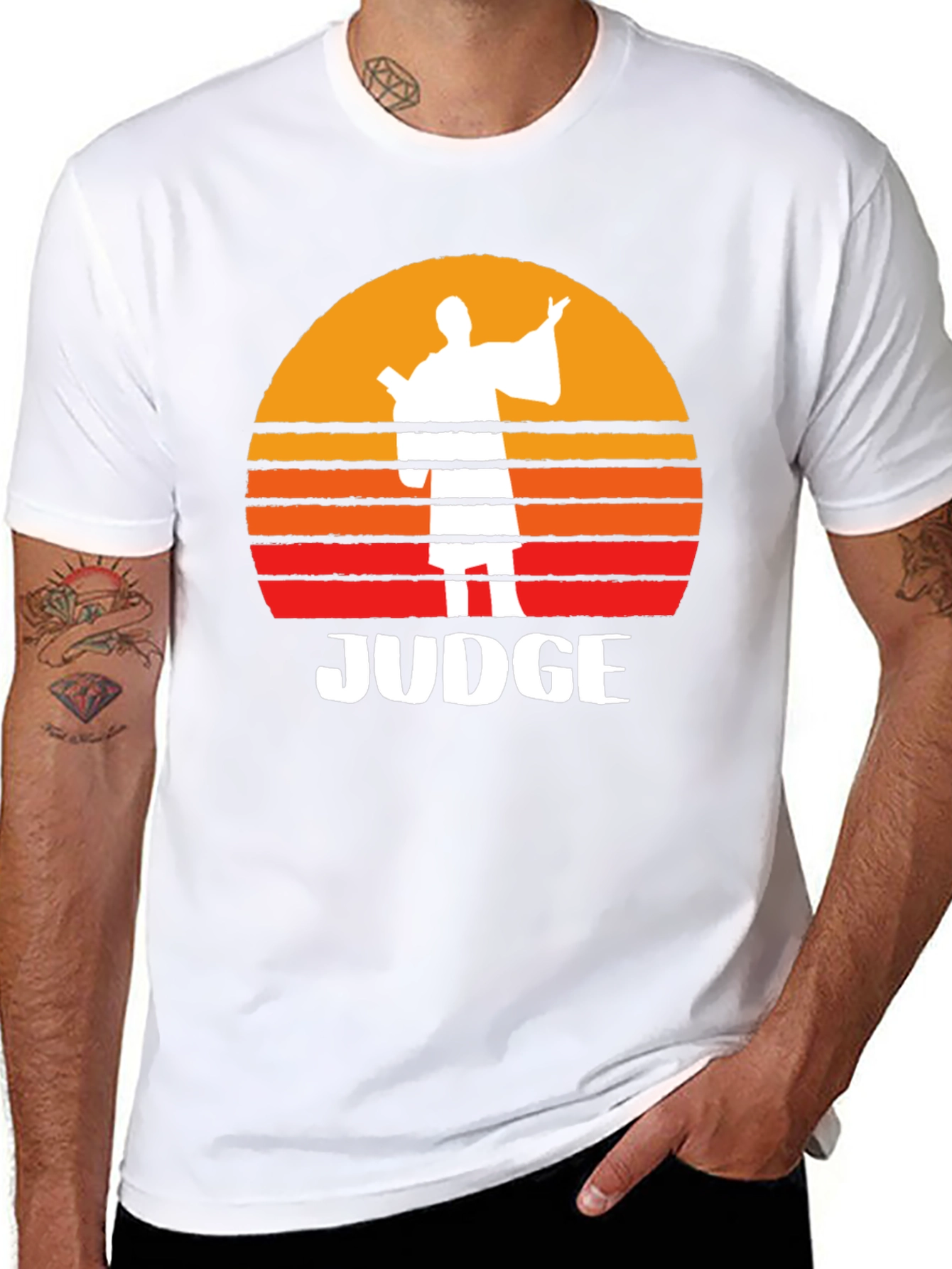 Retro Judge Graphic Tee - Comfort & Style
