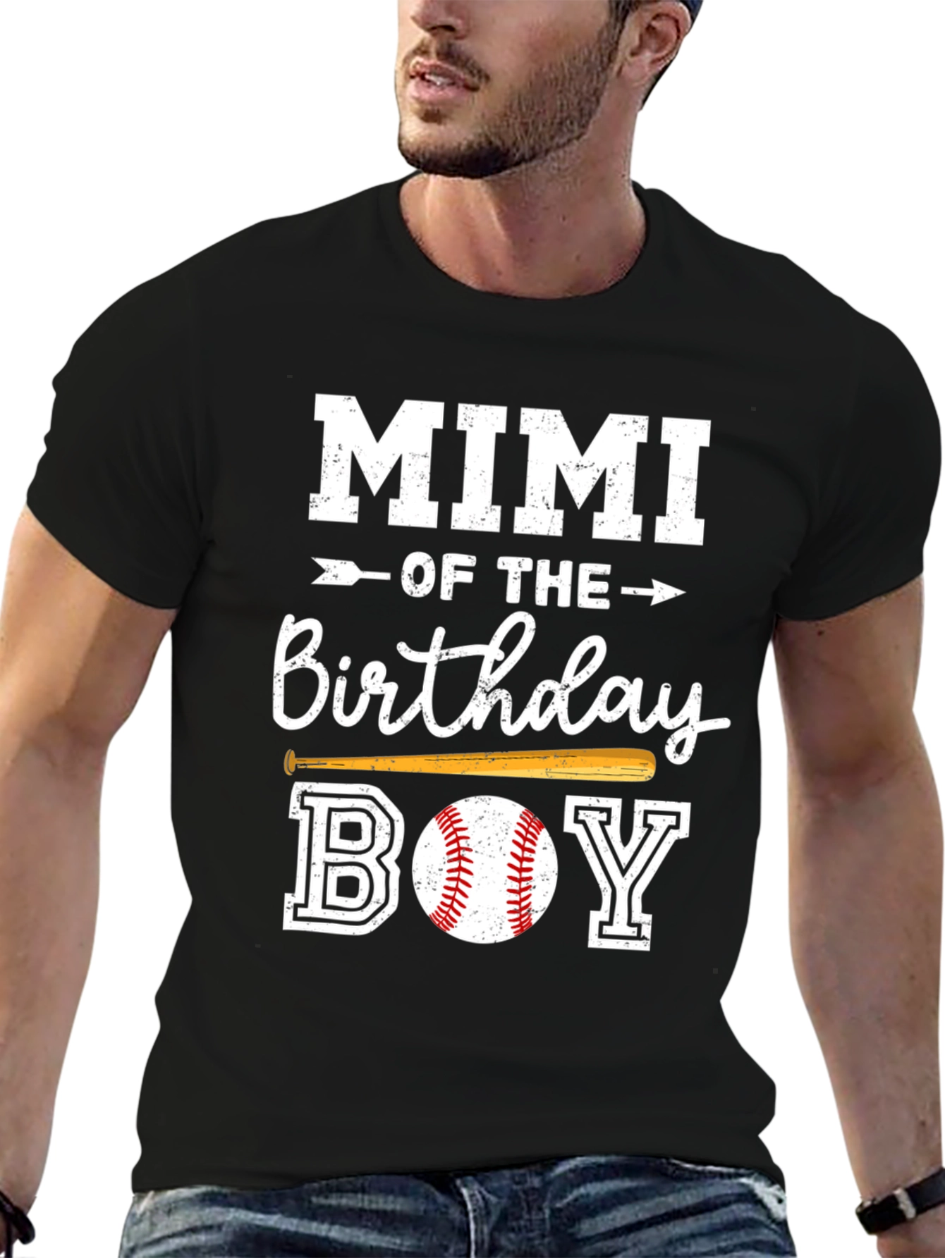 Mimi of the Birthday Boy Baseball T-Shirt