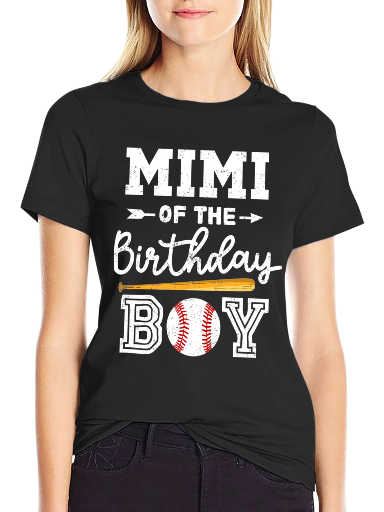 Mimi of the Birthday Boy Baseball T-Shirt