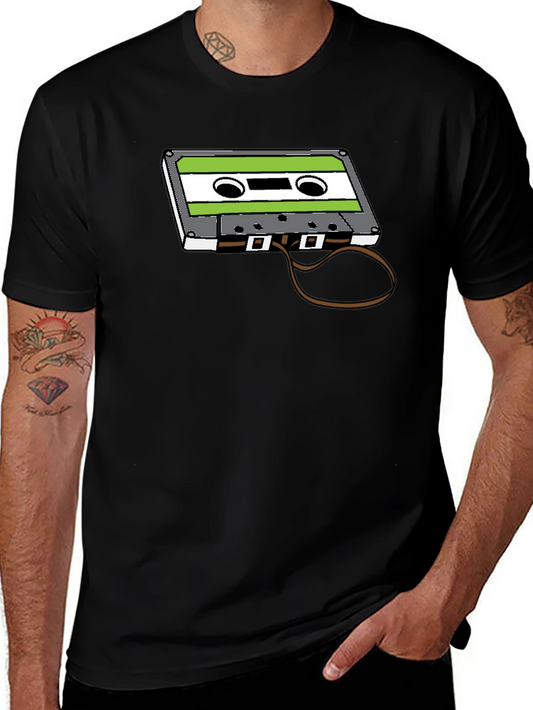 Retro Cassette Tape Graphic Tee - Vintage Music Lover Shirt