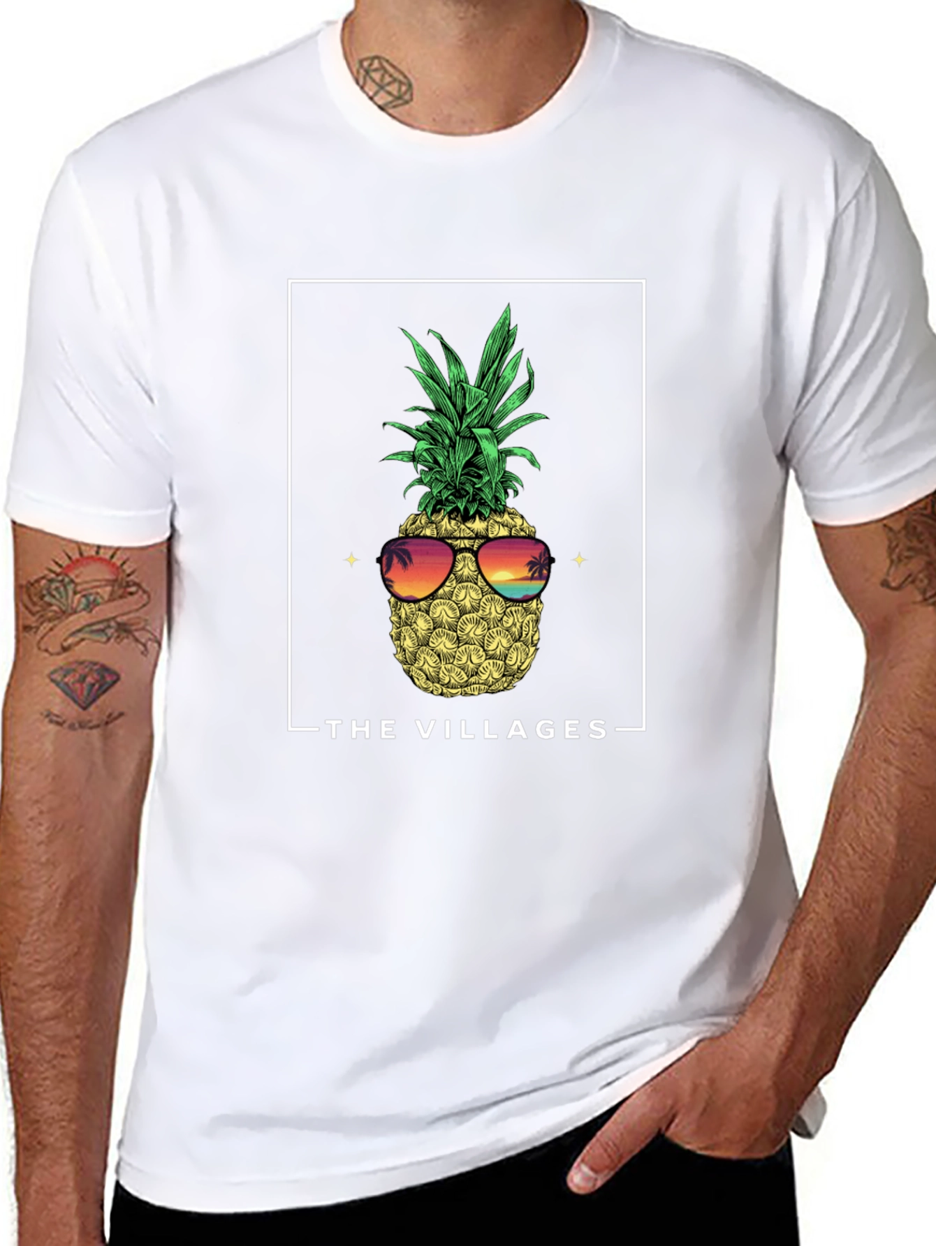 The Villages Pineapple Graphic Tee