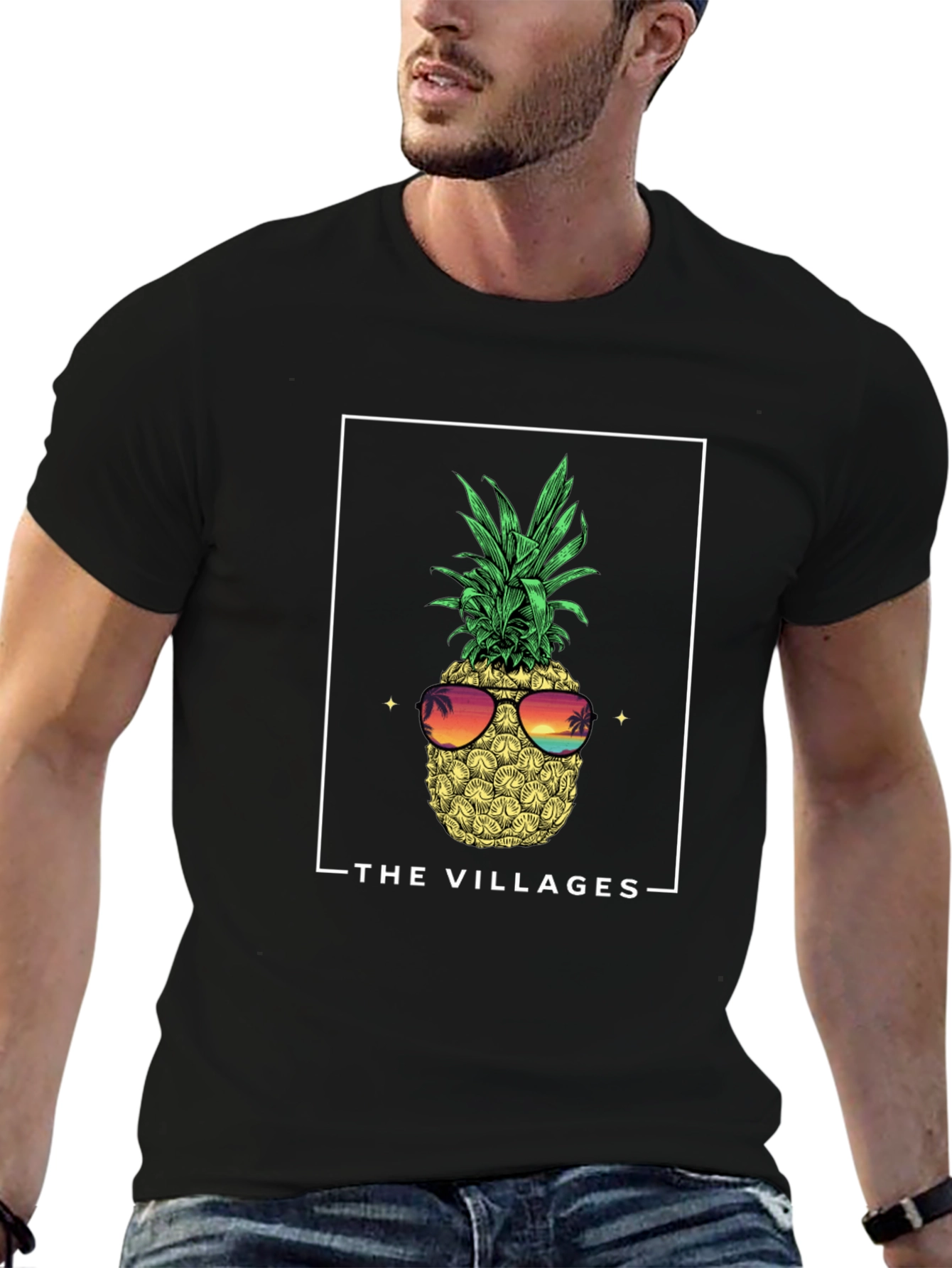 The Villages Pineapple Graphic Tee
